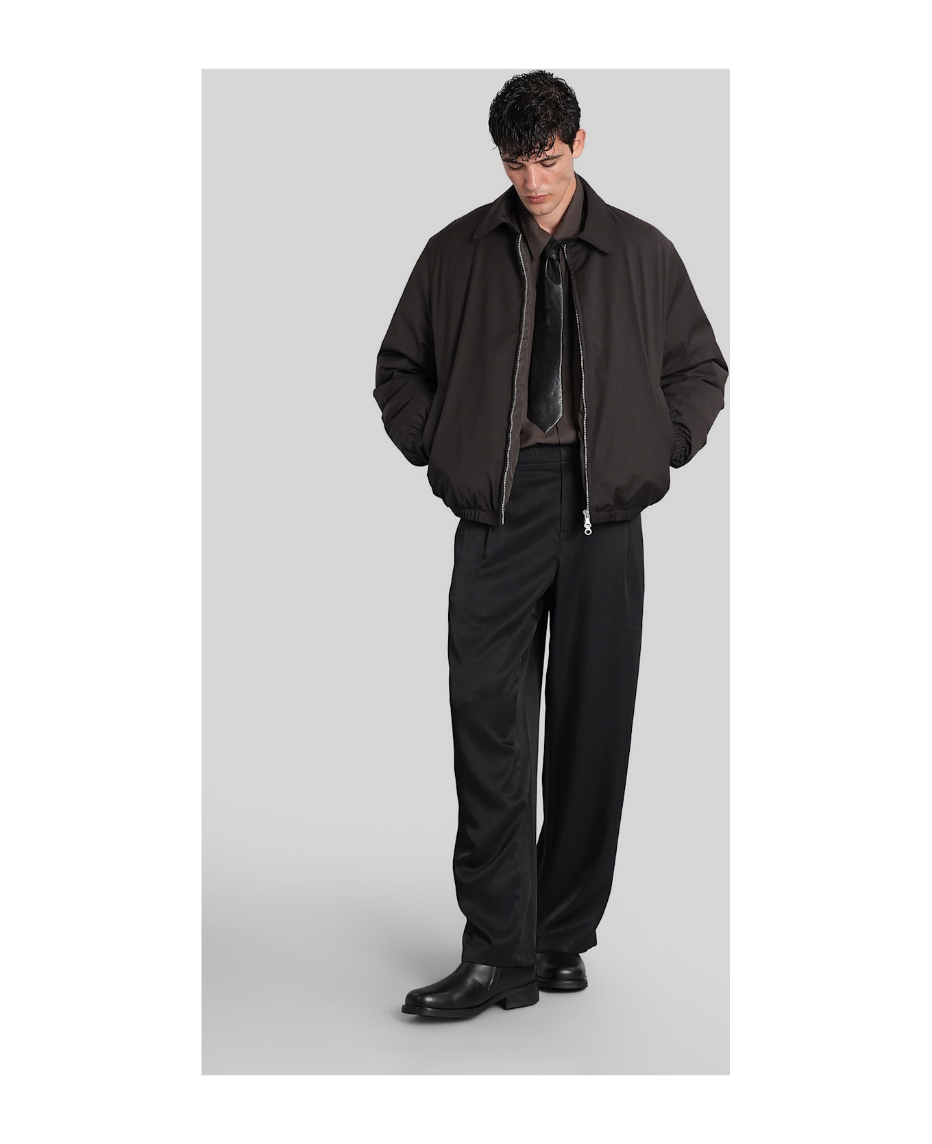 Our Legacy Puffer In Brown Polyester - brown