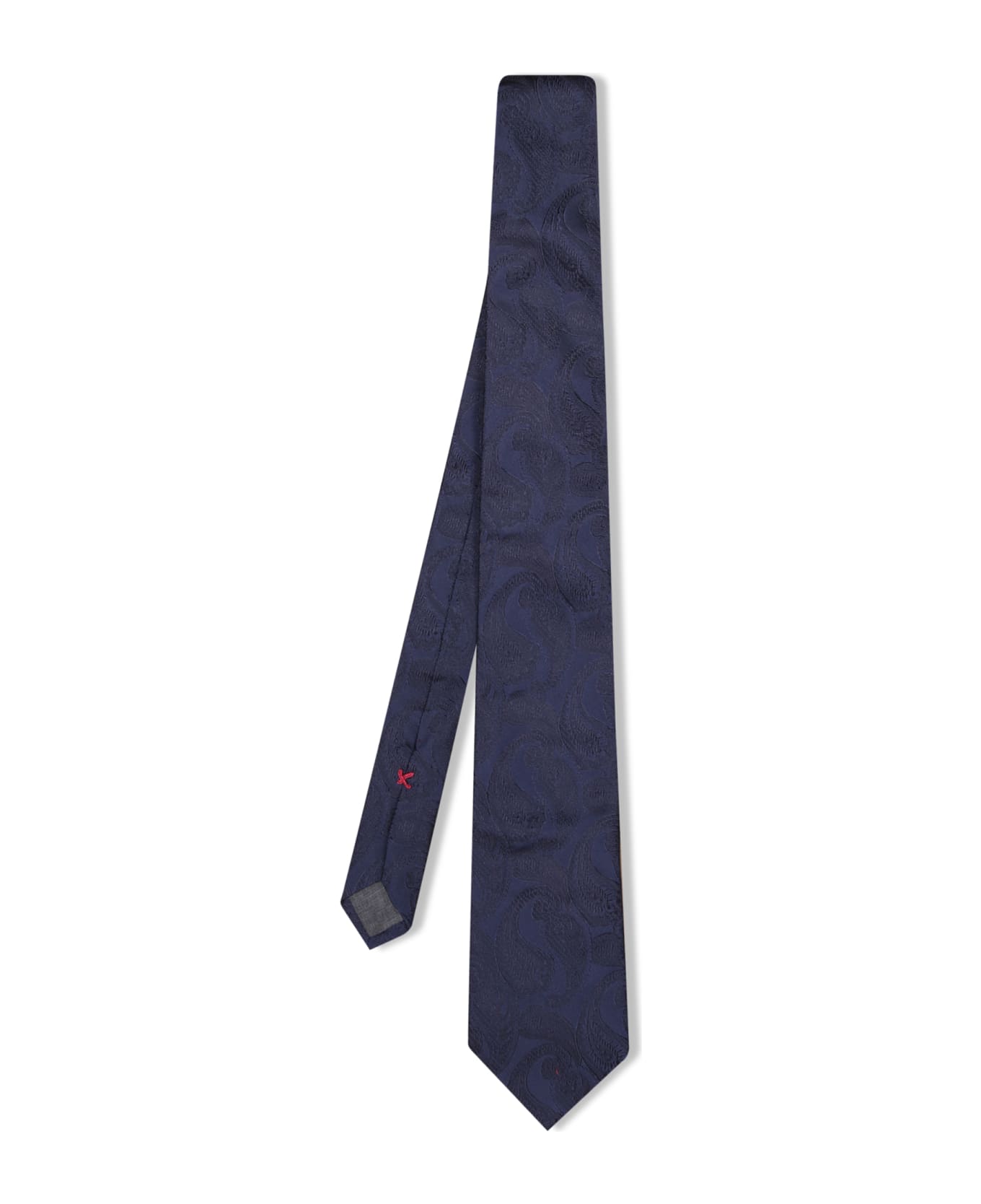 Brunello Cucinelli Blue Paisley Tie - Piombo+blu