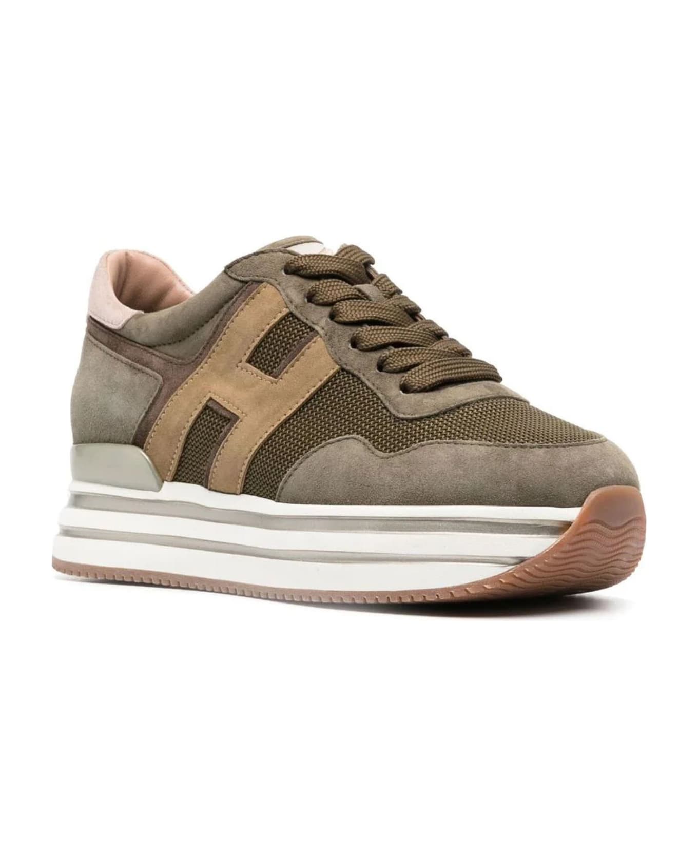 Hogan Midi H222 Sneakers - Brown