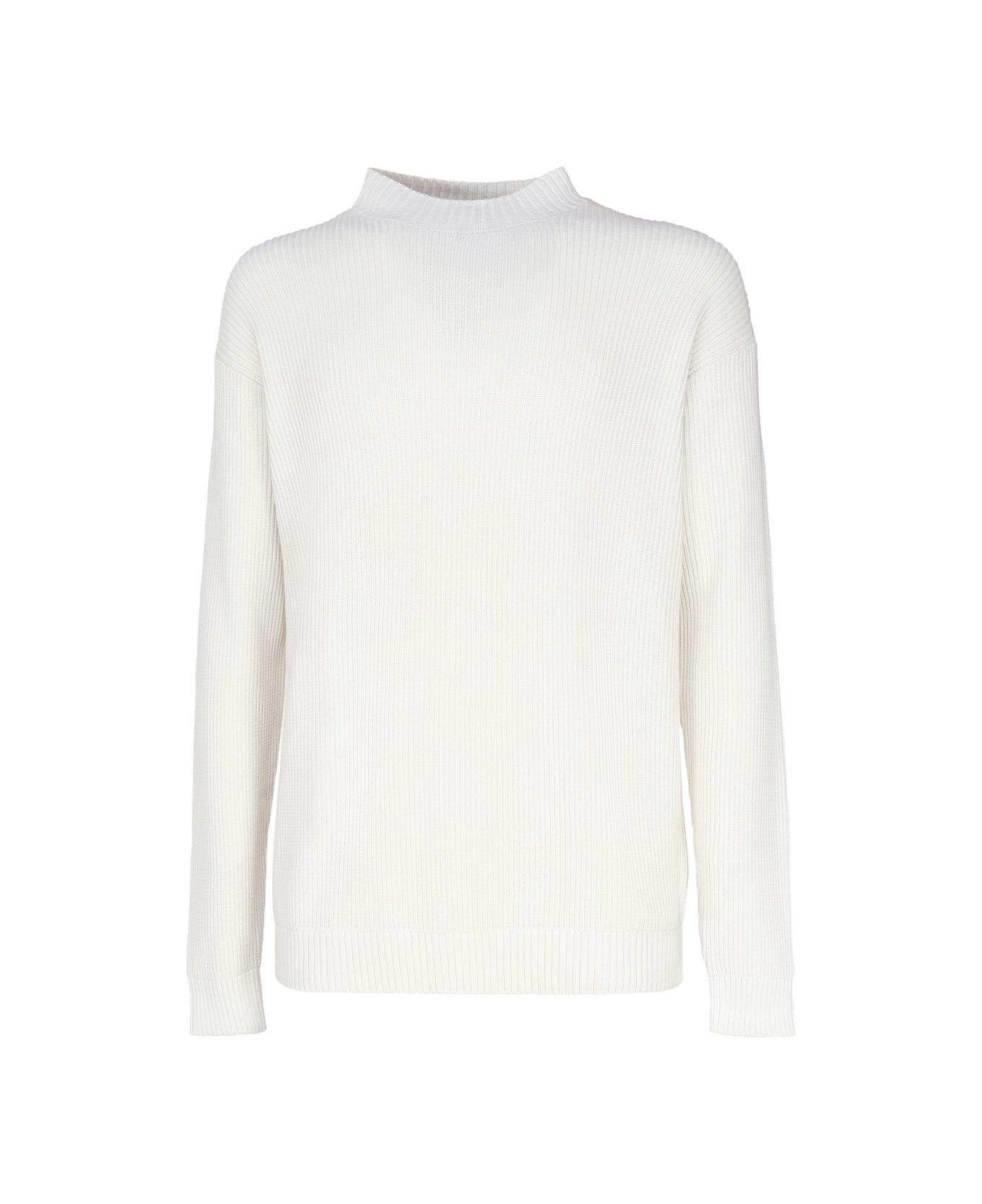 Calvin Klein Monogram Cotton Sweater - White ニットウェア