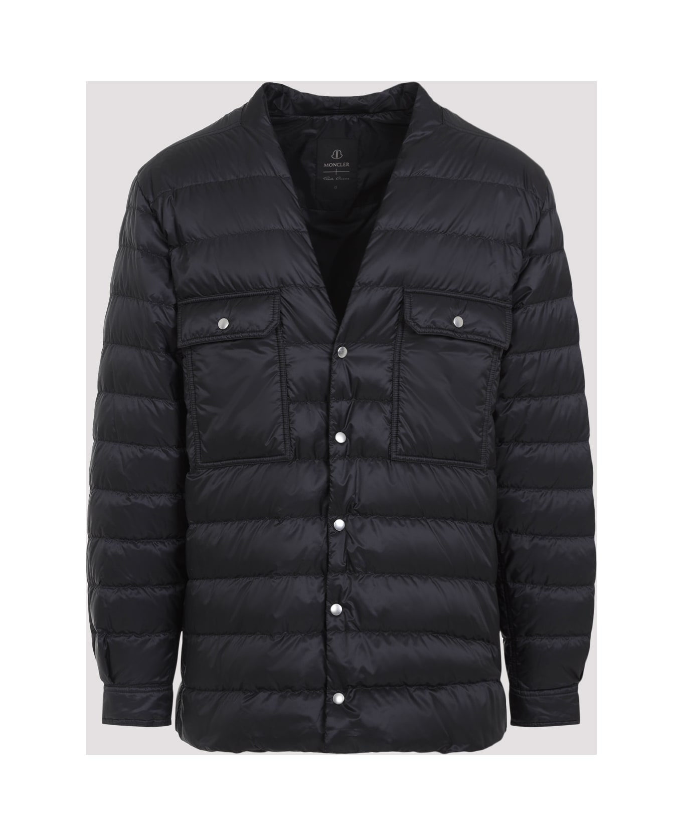 Moncler + Rick Owens Mu02d2f01outershirt - Black
