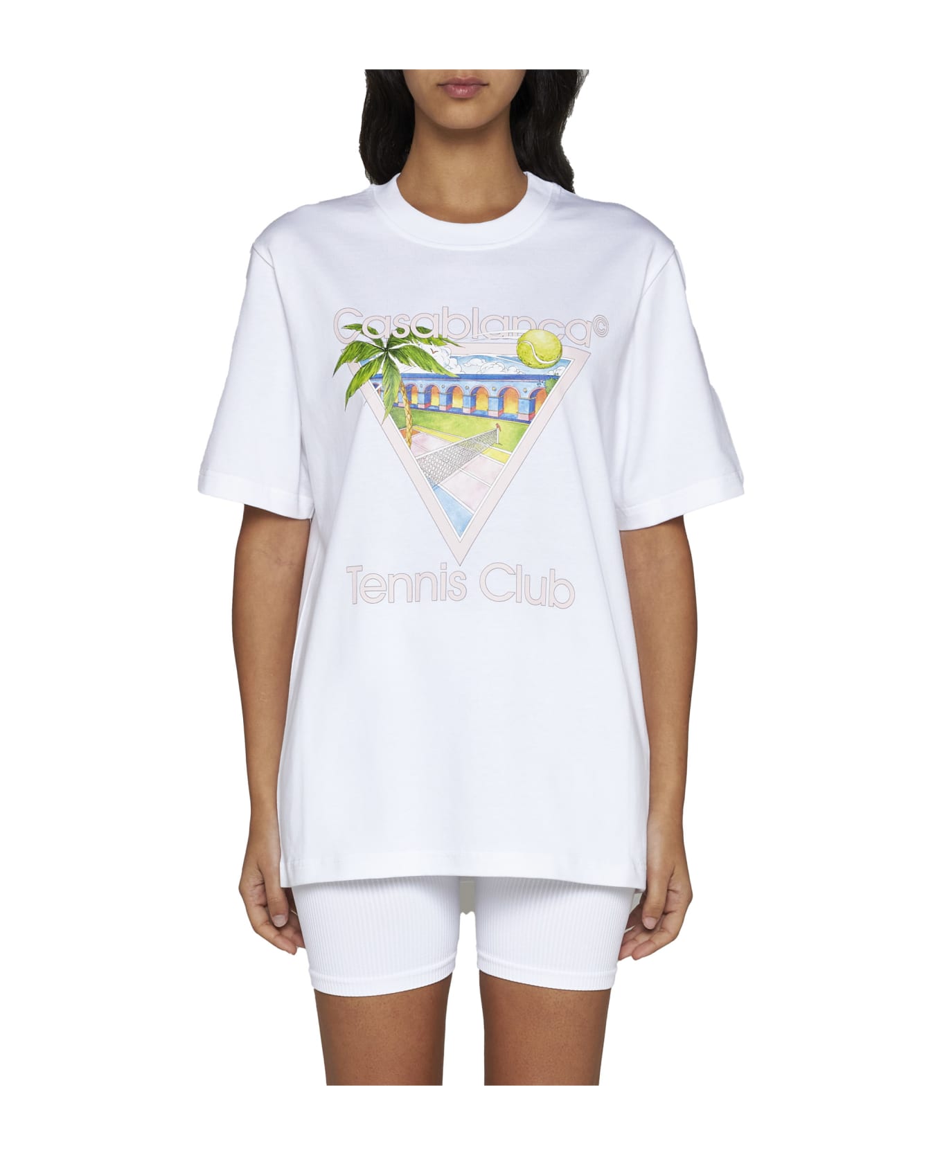 Casablanca T-Shirt - Tennis club icon