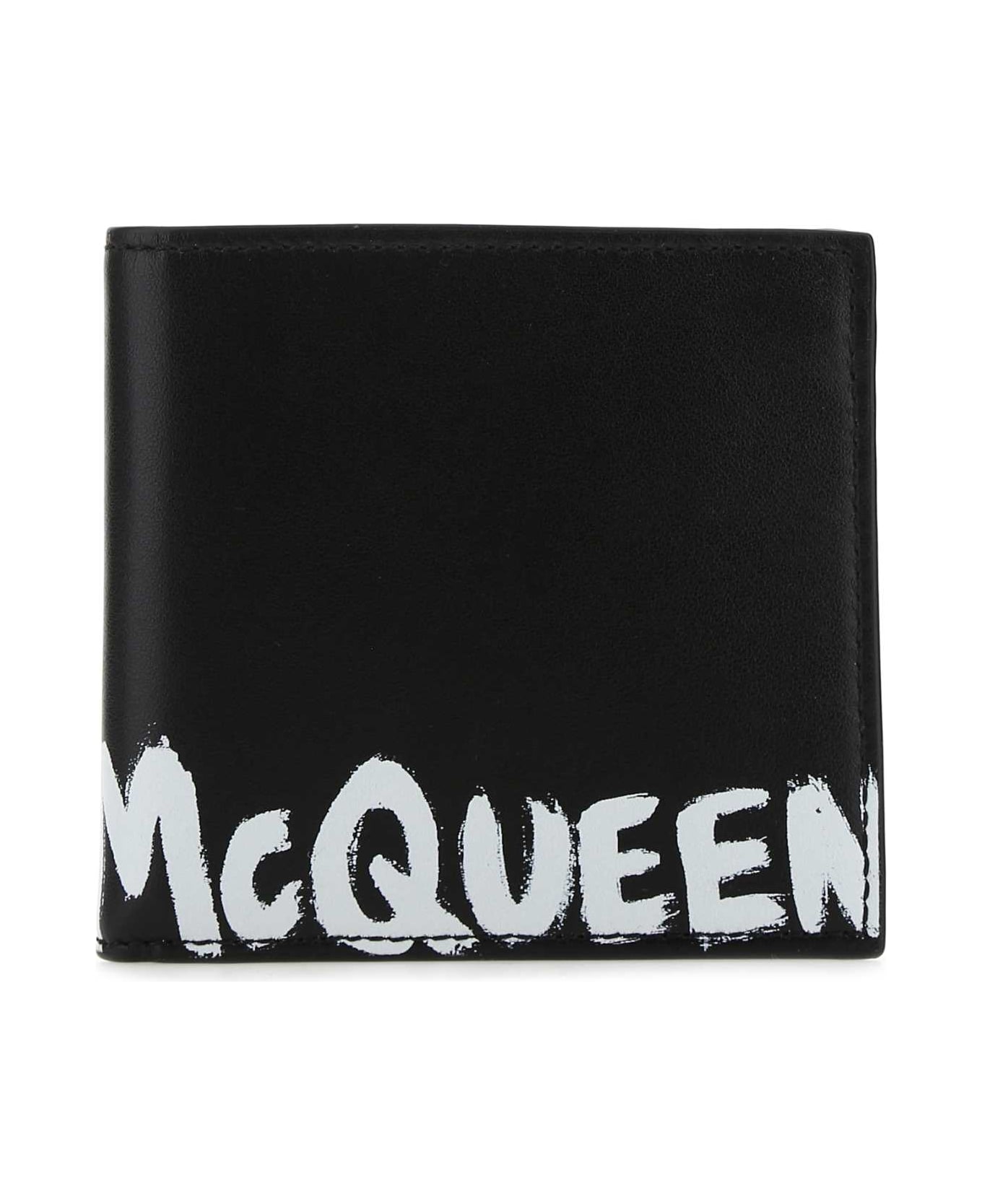 Alexander McQueen Black Leather Wallet - 1070
