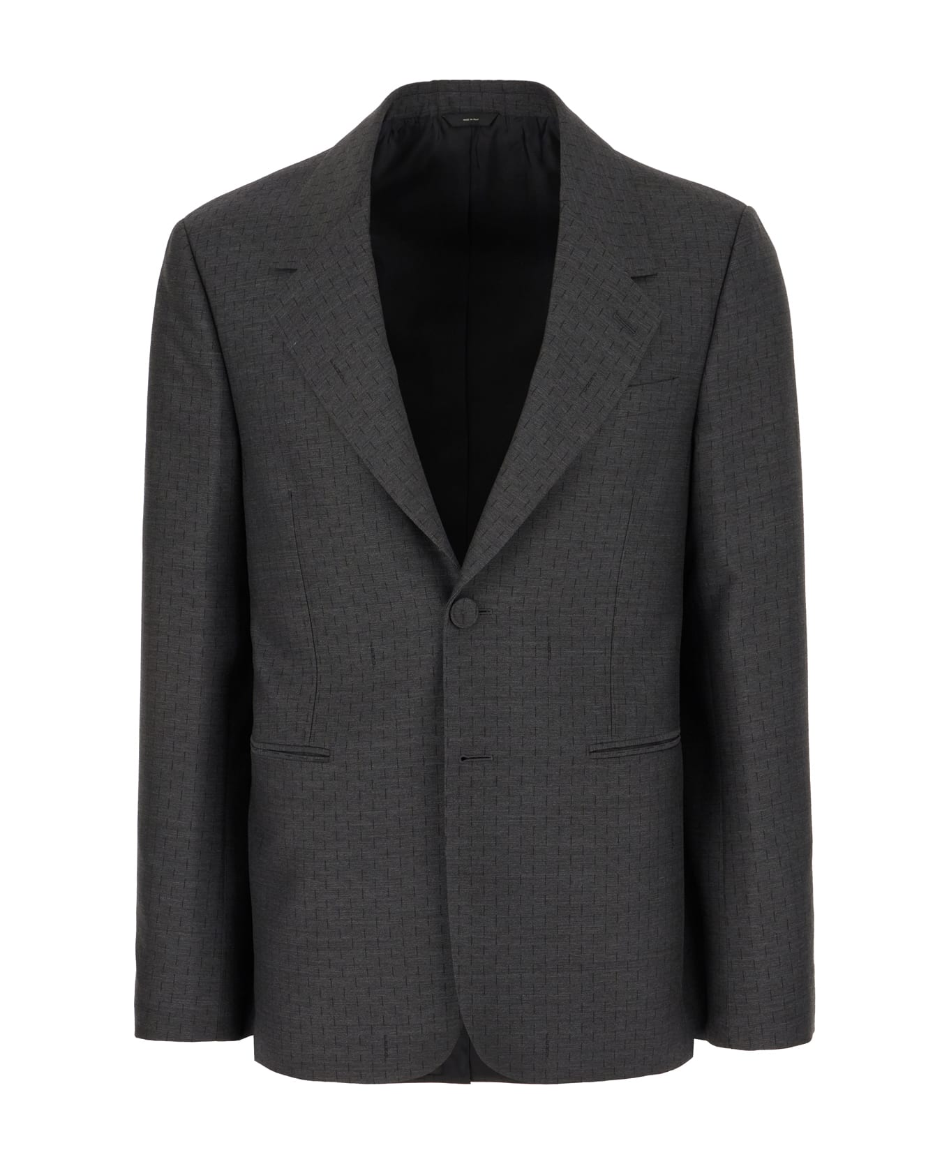 Fendi Grey Wool Blazer - Grigio