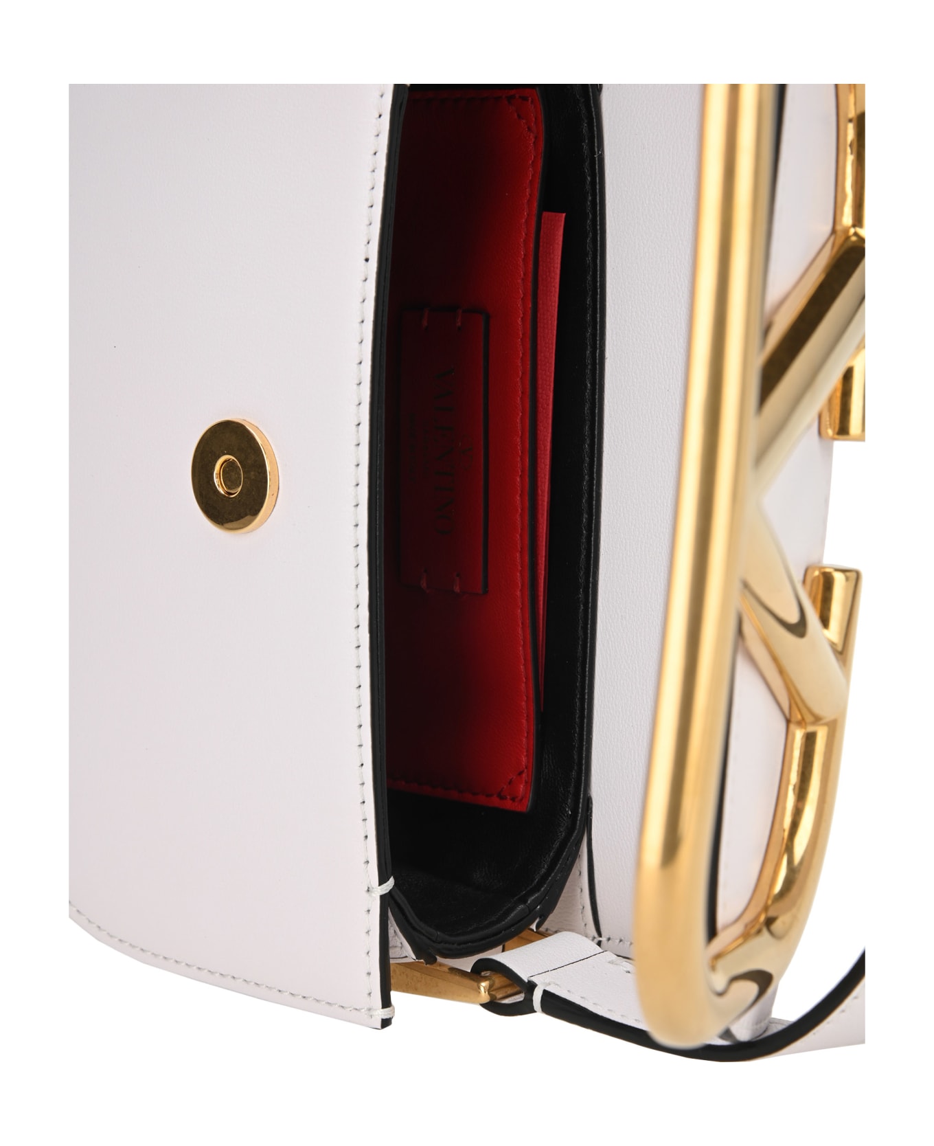 Valentino Small Supervee Crossbody Bag - WHITE