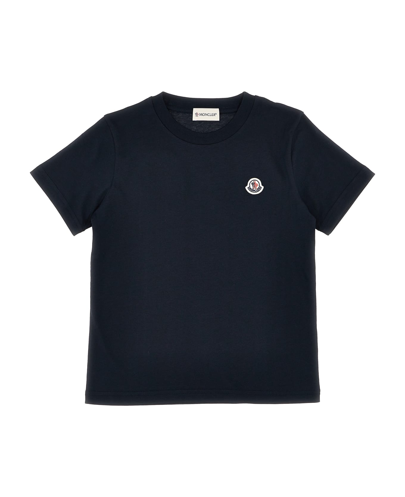 Moncler Logo Patch T-shirt - Blue