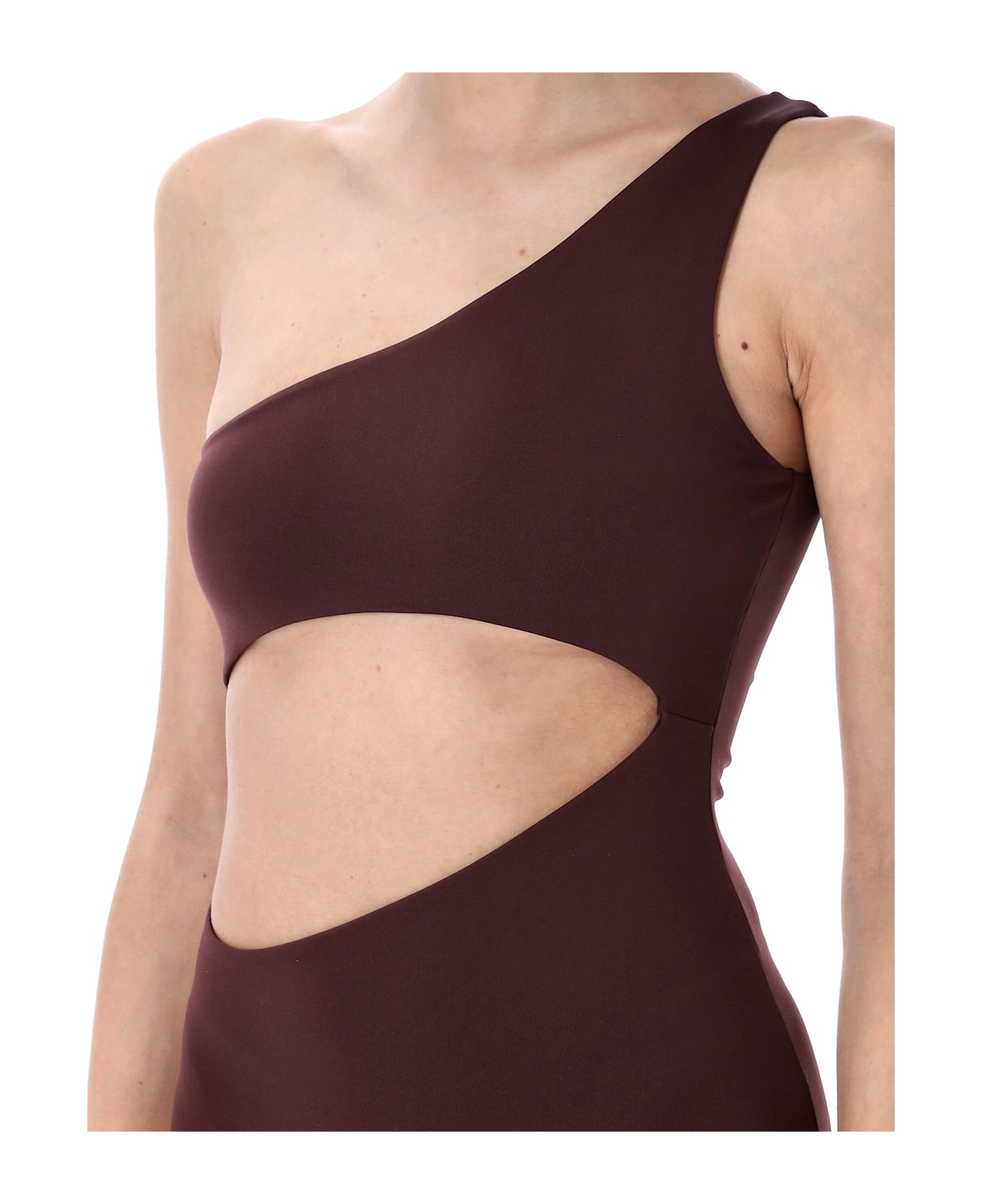 Magda Butrym One-shoulder One-piece - BROWN