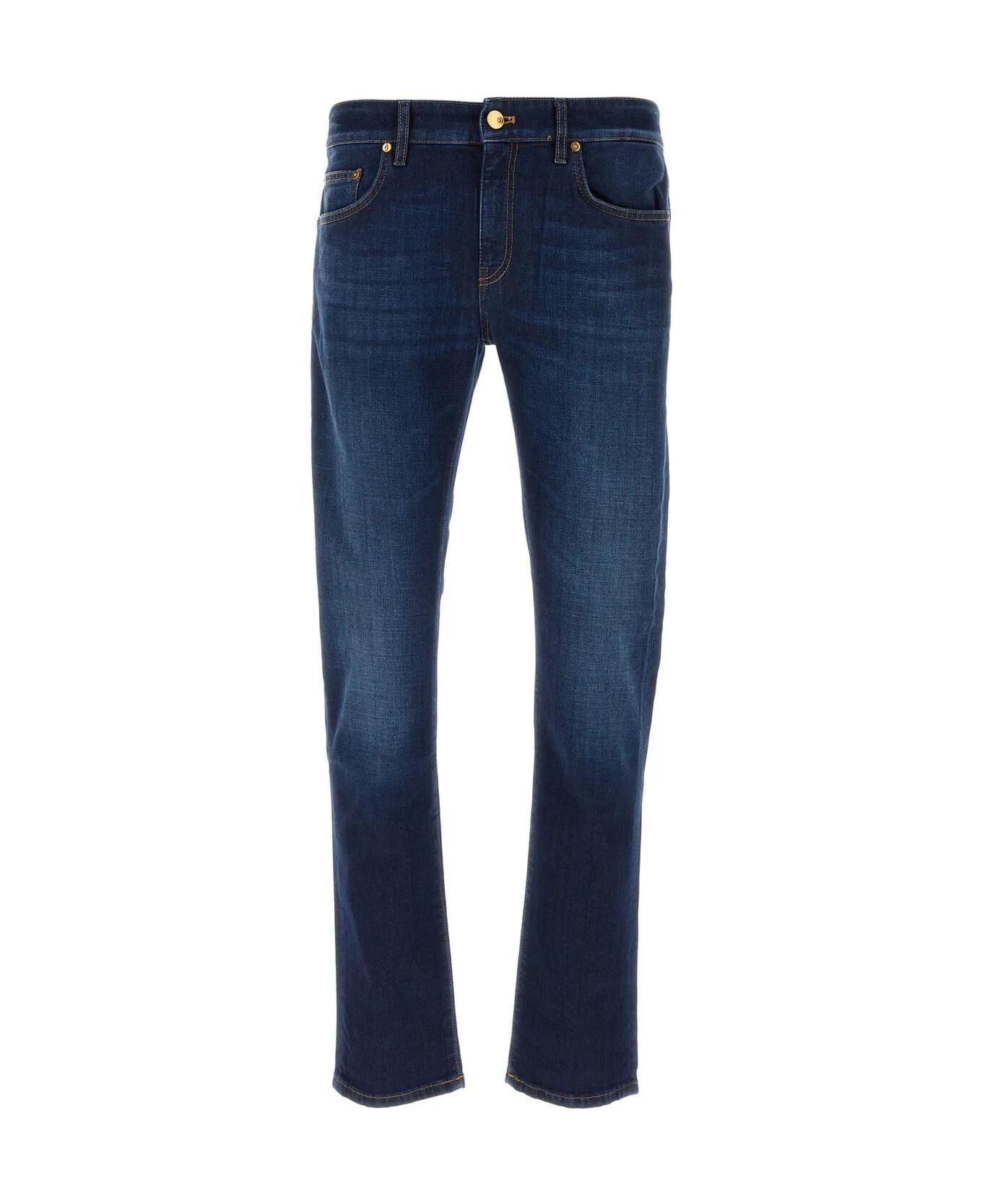 PT Torino Stretch Denim Swing Jeans - DENIM