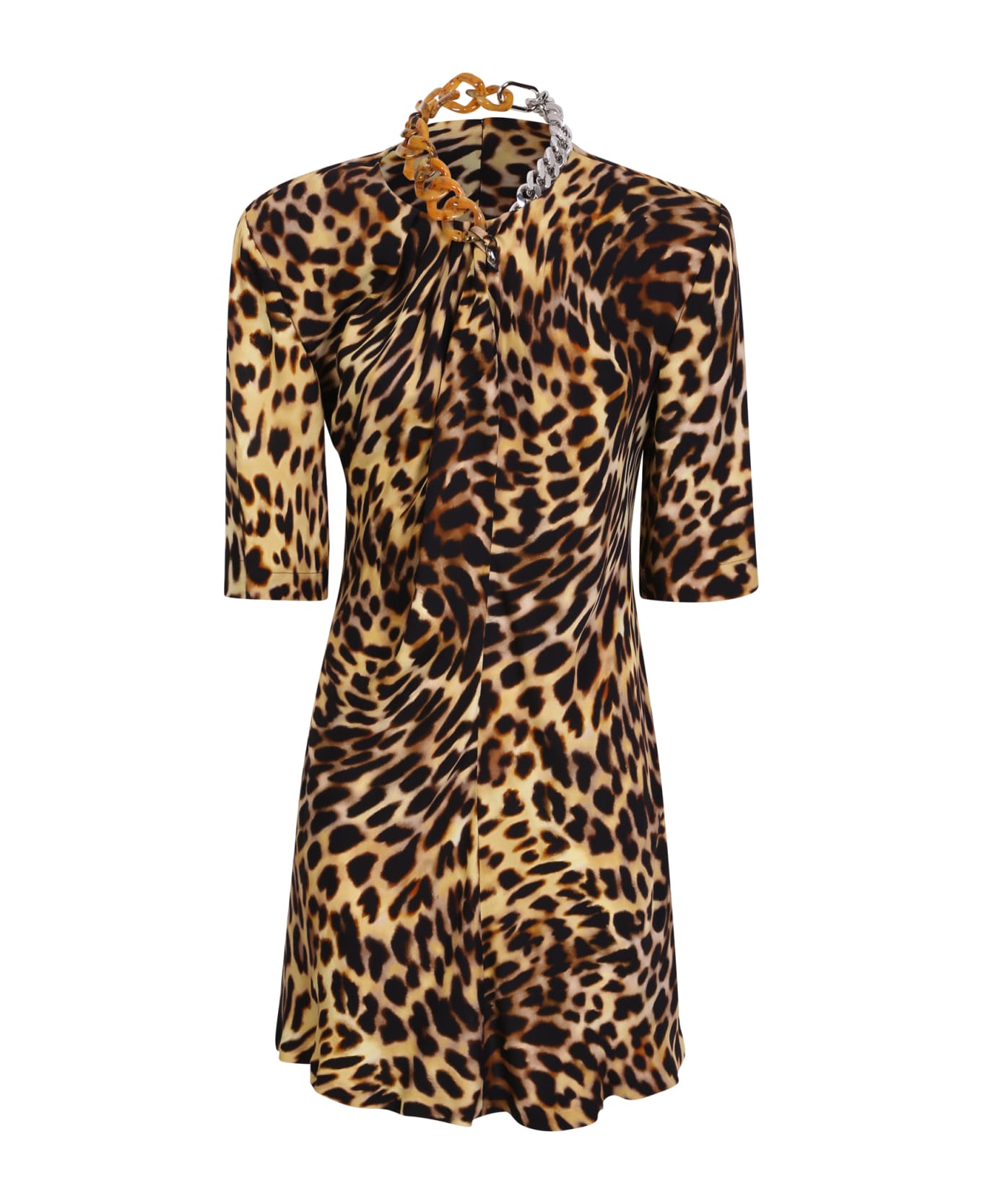 Stella McCartney Leopard Print Dress - Pink