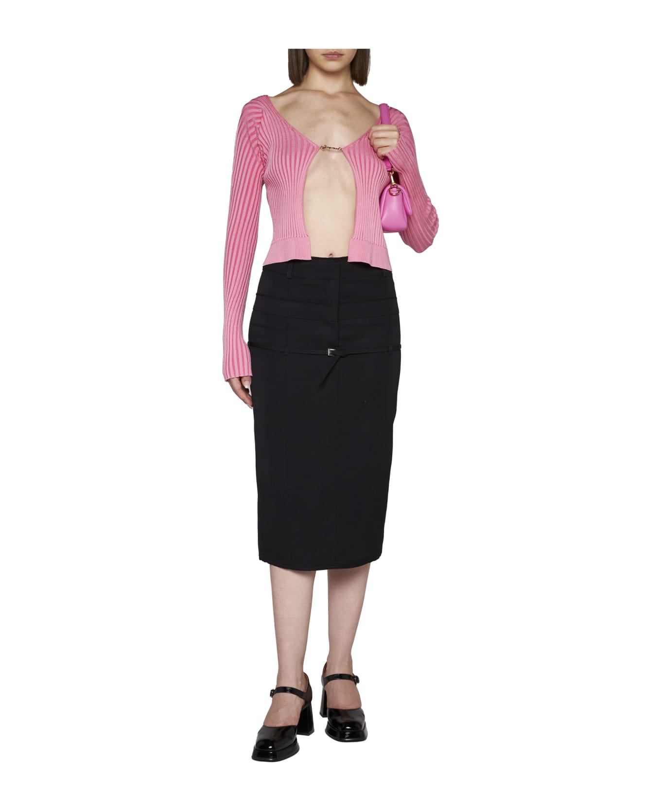 Jacquemus Pralu Viscose-blend Cardigan - Pink 2