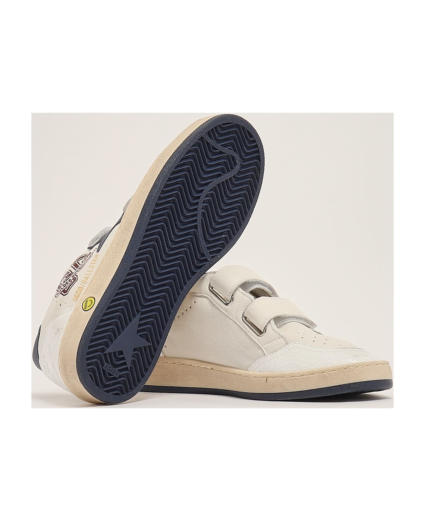 Golden Goose Ballstar Strap Sneaker - BIANCO-BLU