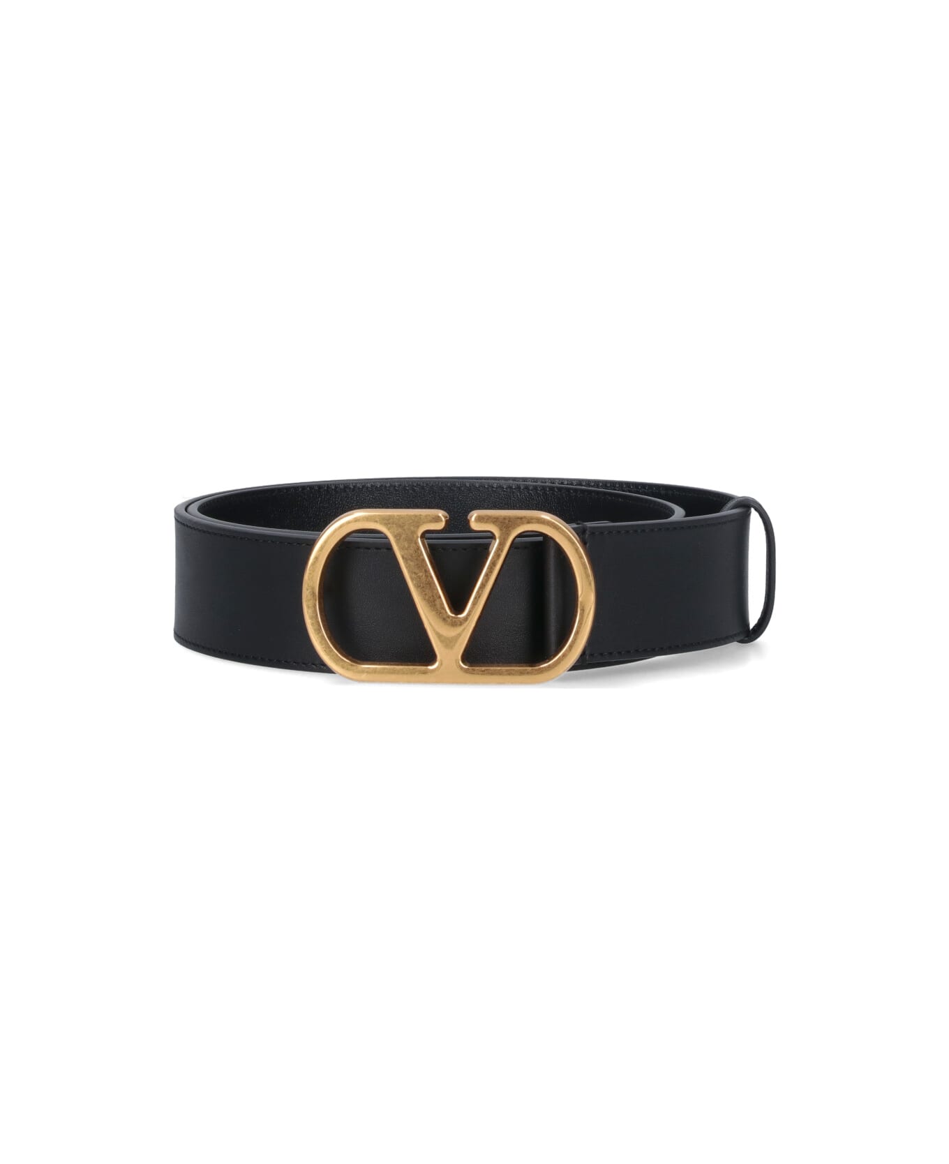 Valentino Garavani "vlogo Signature" Belt - Black  