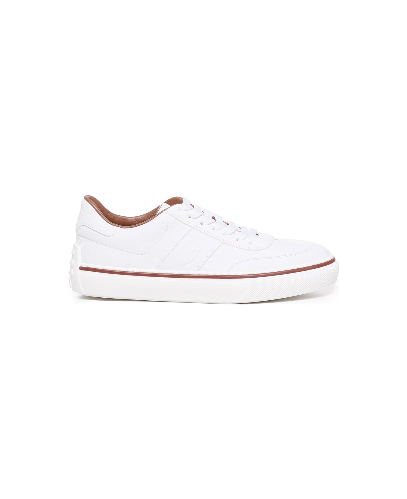Tod's Sneakers With Embossed Logo - White
