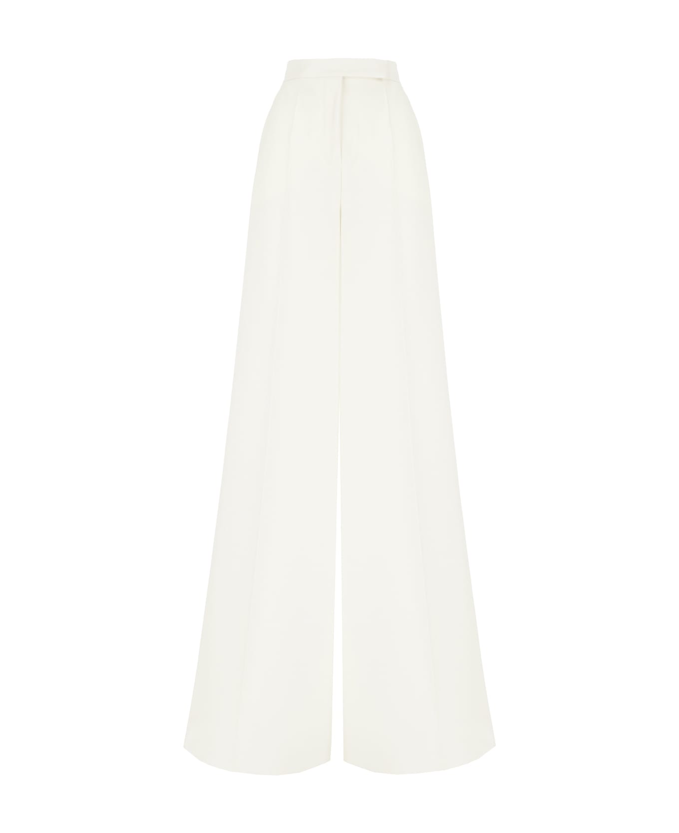 Max Mara Ivory Wool Pants - Bianco