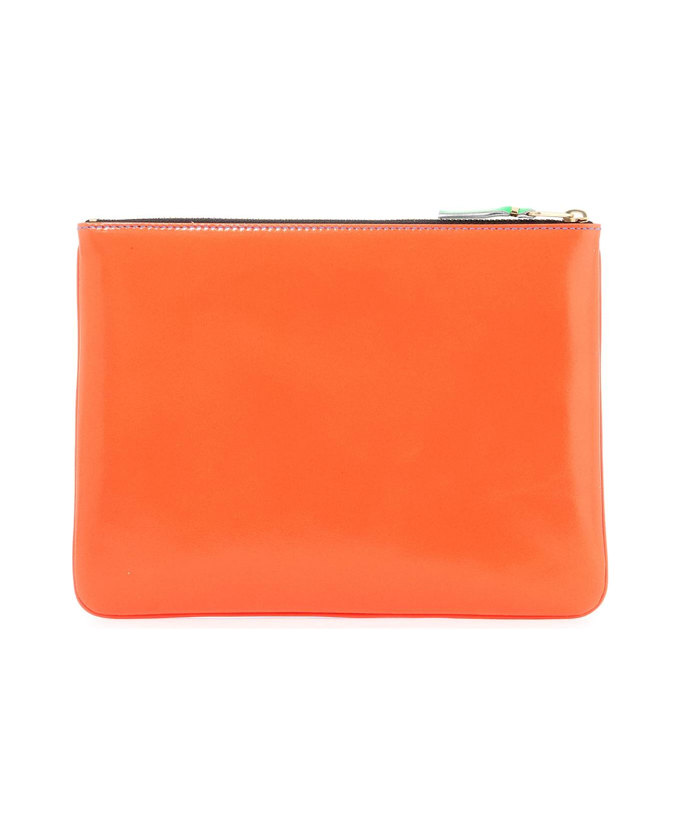 Comme des Garçons Wallet Super Fluo Pouch - ORANGE BLUE (Blue)