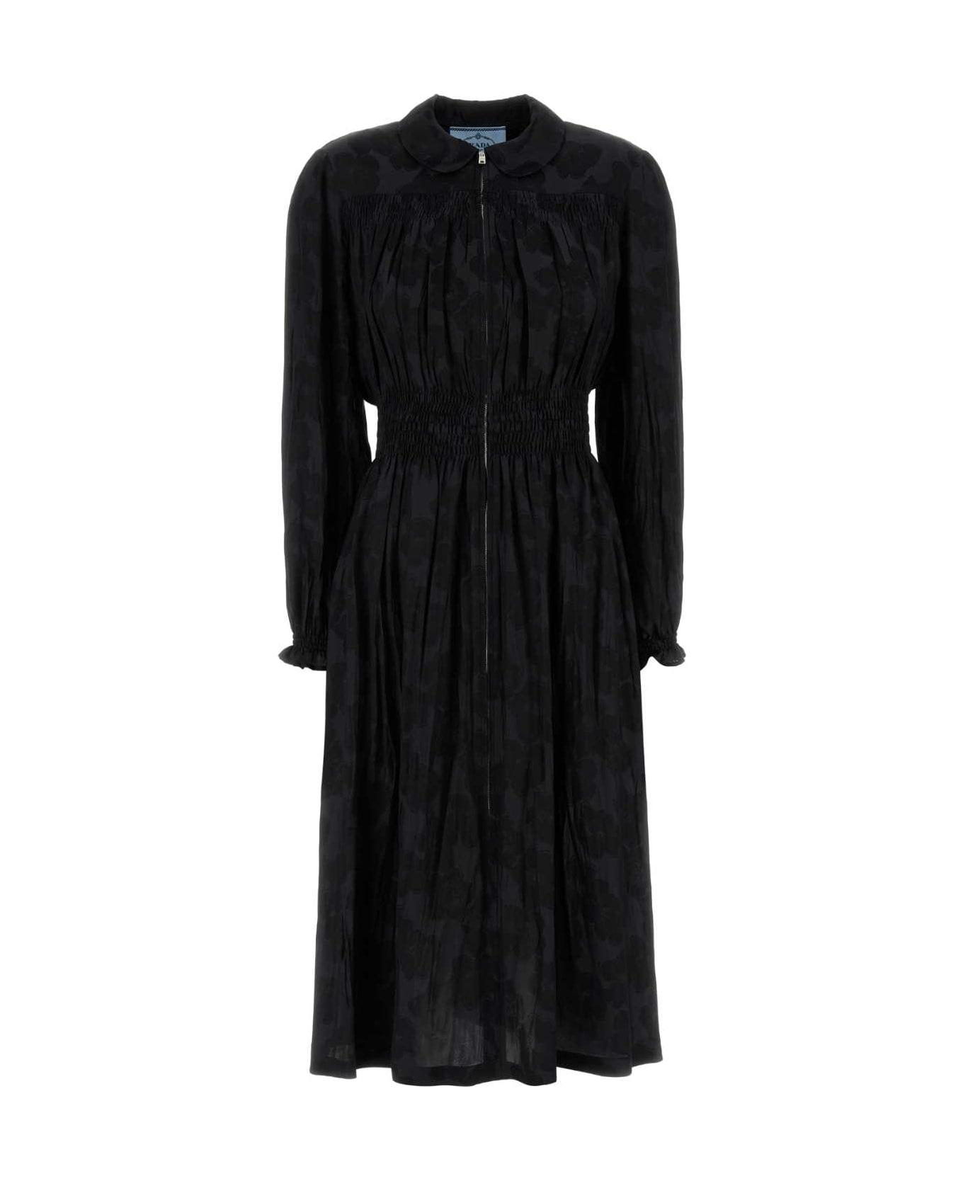 Prada Black Jacquard Dress - FUMO