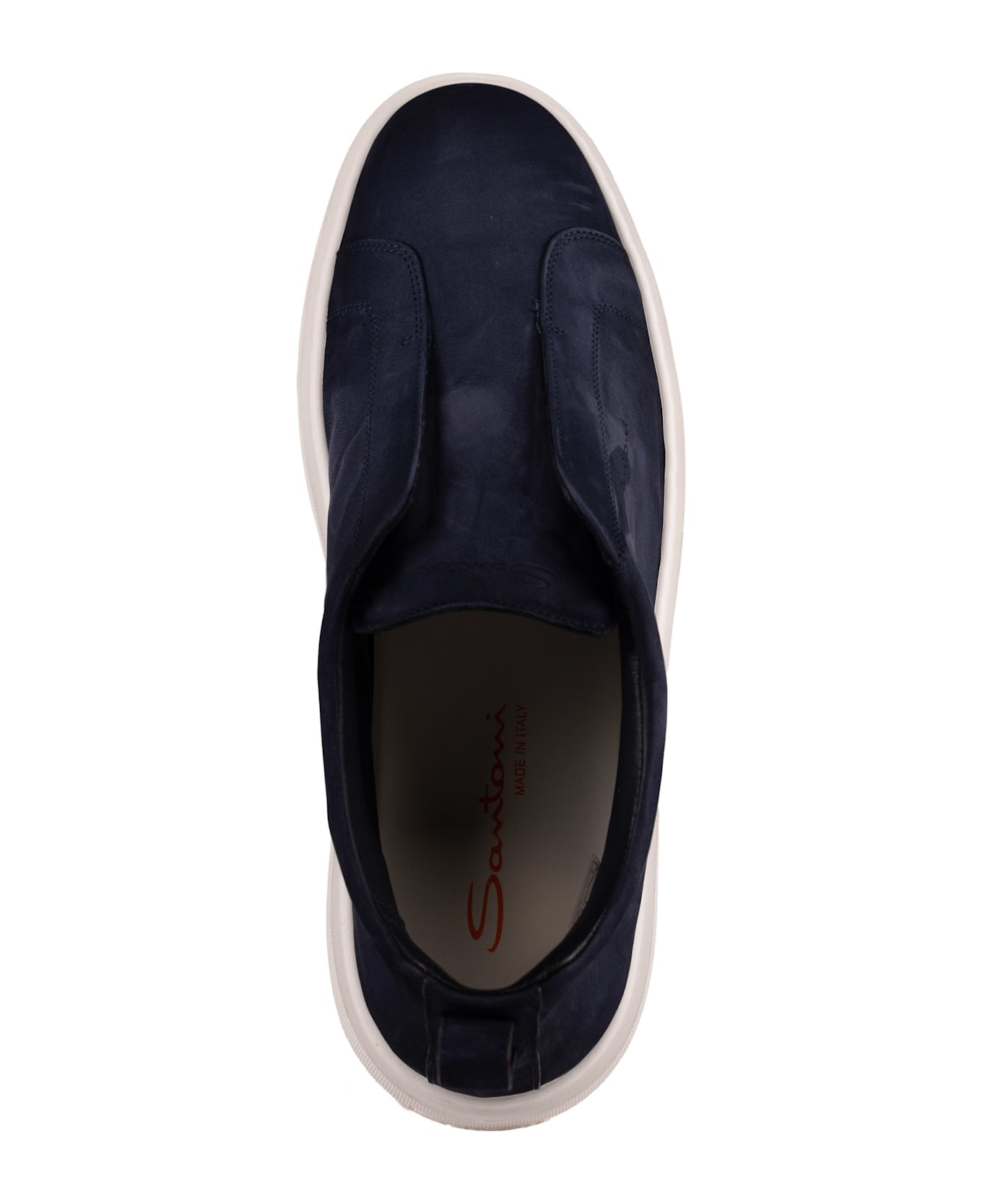 Santoni Victory-fehu59 Laceless Sneakers In Leather - U59