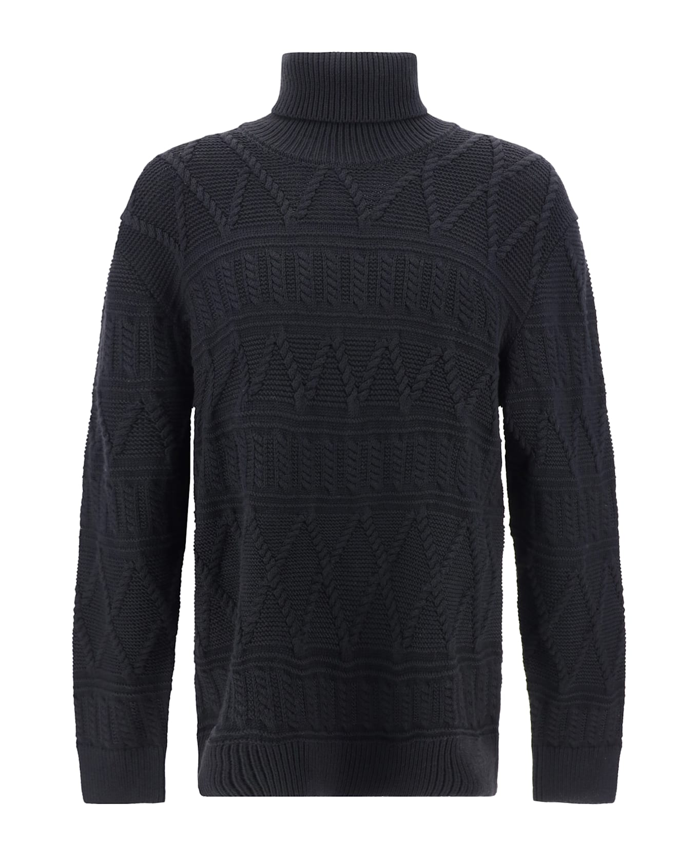 Zegna Turtleneck Sweater - Nero Unito