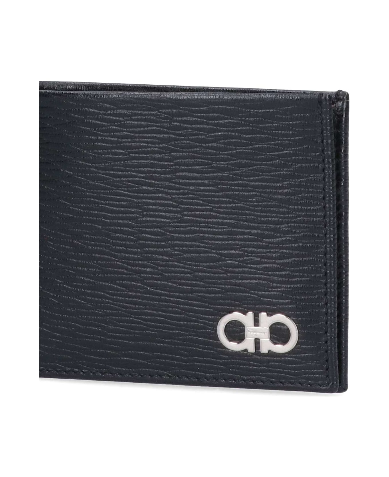 Ferragamo 
gancini
 Bicolor Wallet - Black  