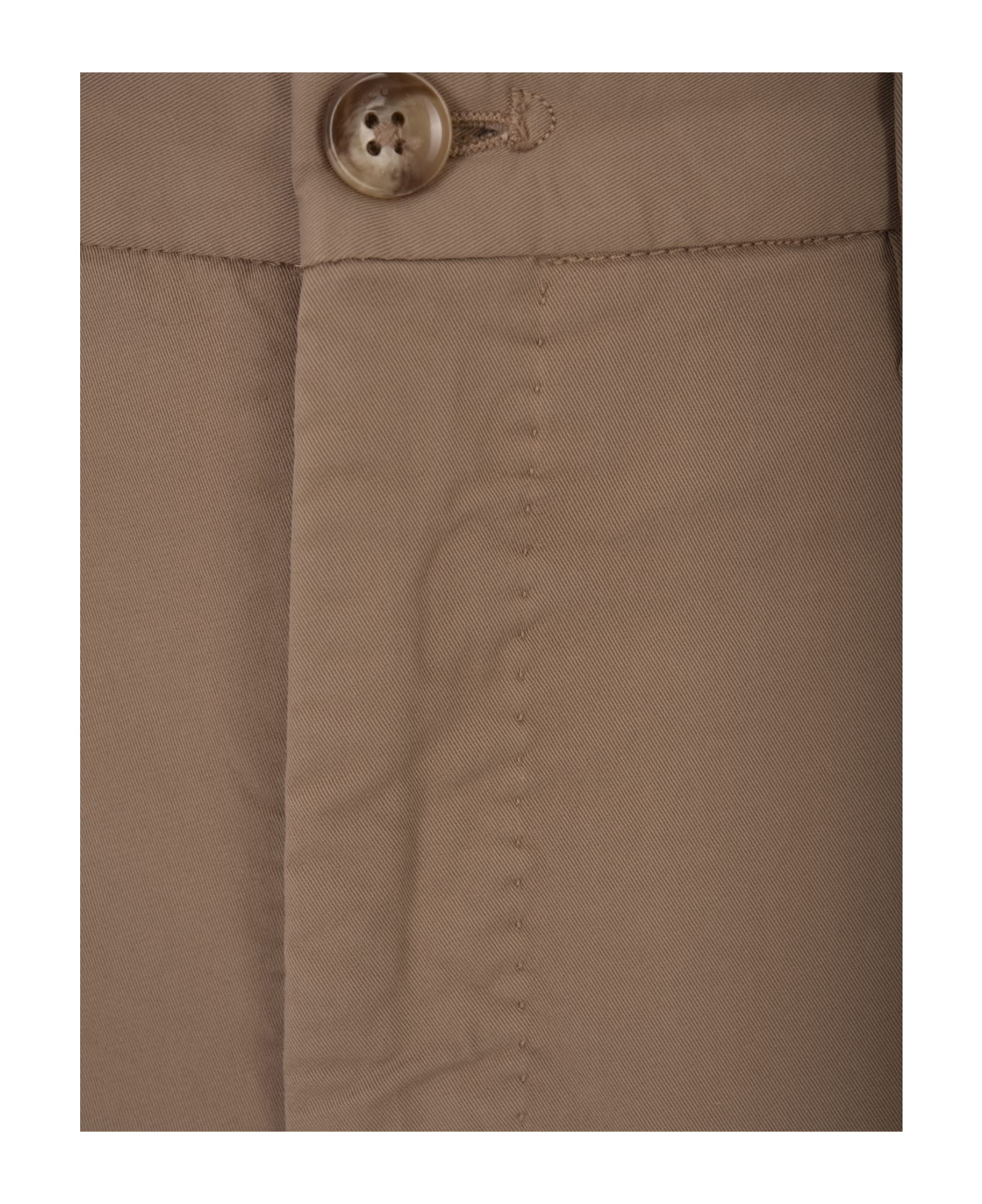 Incotex Beige Tight Fit Trousers - Brown