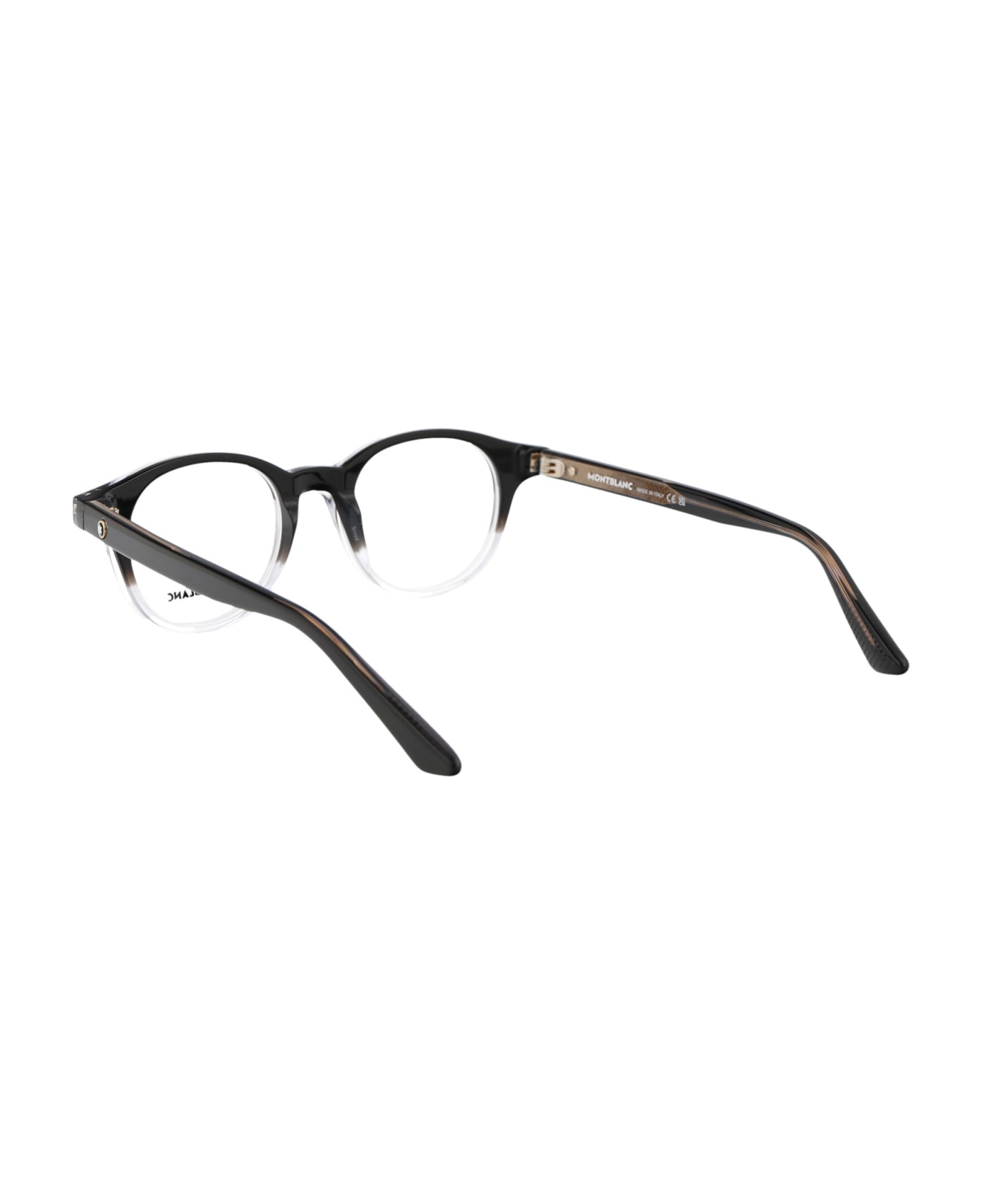Montblanc Mb0255o Glasses - 001 BLACK BLACK TRANSPARENT アイウェア