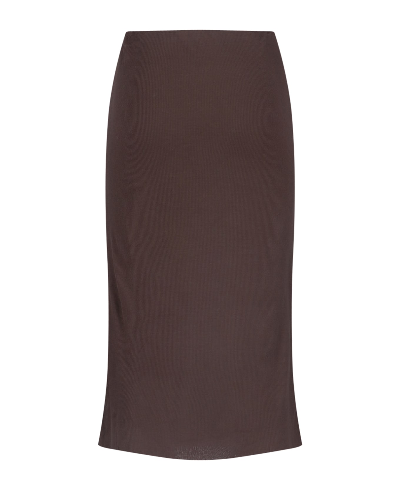 Khaite 'leema' Midi Skirt - Brown