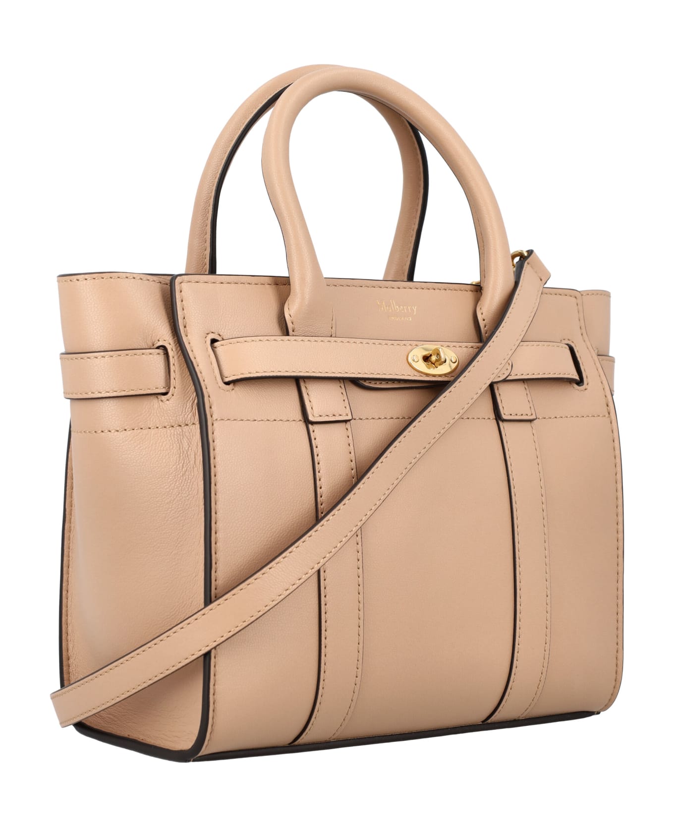 Mulberry Mini Zipped Bayswater Bag - MAPLE
