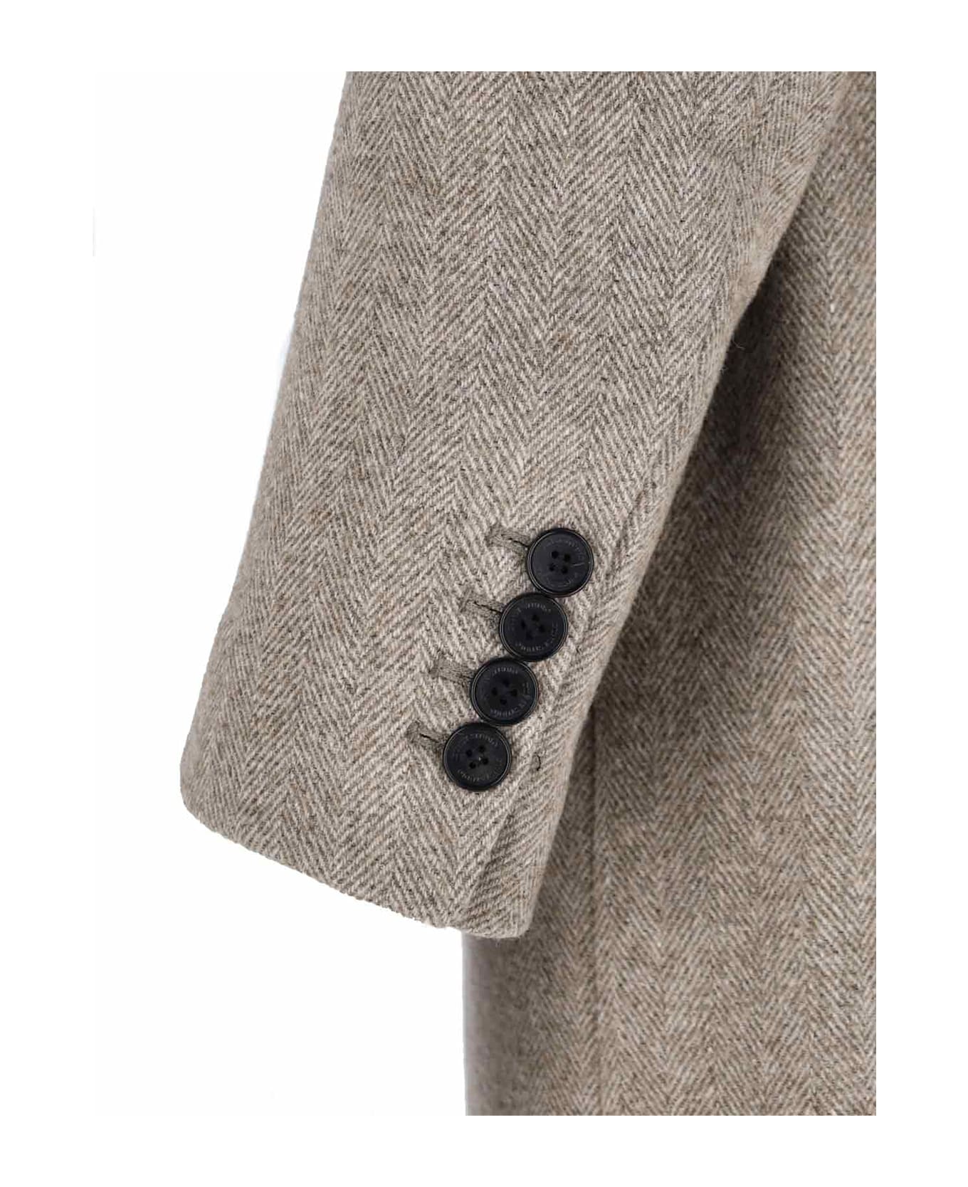 Dunst Double-breasted Wool Blend Coat - Beige
