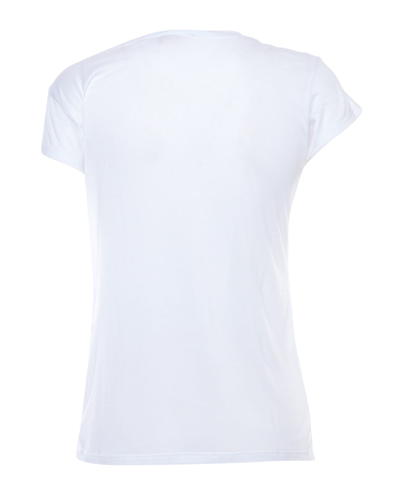 Elisabetta Franchi White T-shirt With Prints - WHITE