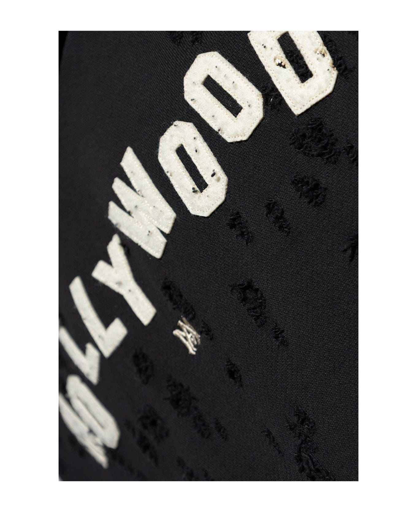 AMIRI Hollywood Distressed Hoodie - BLACK