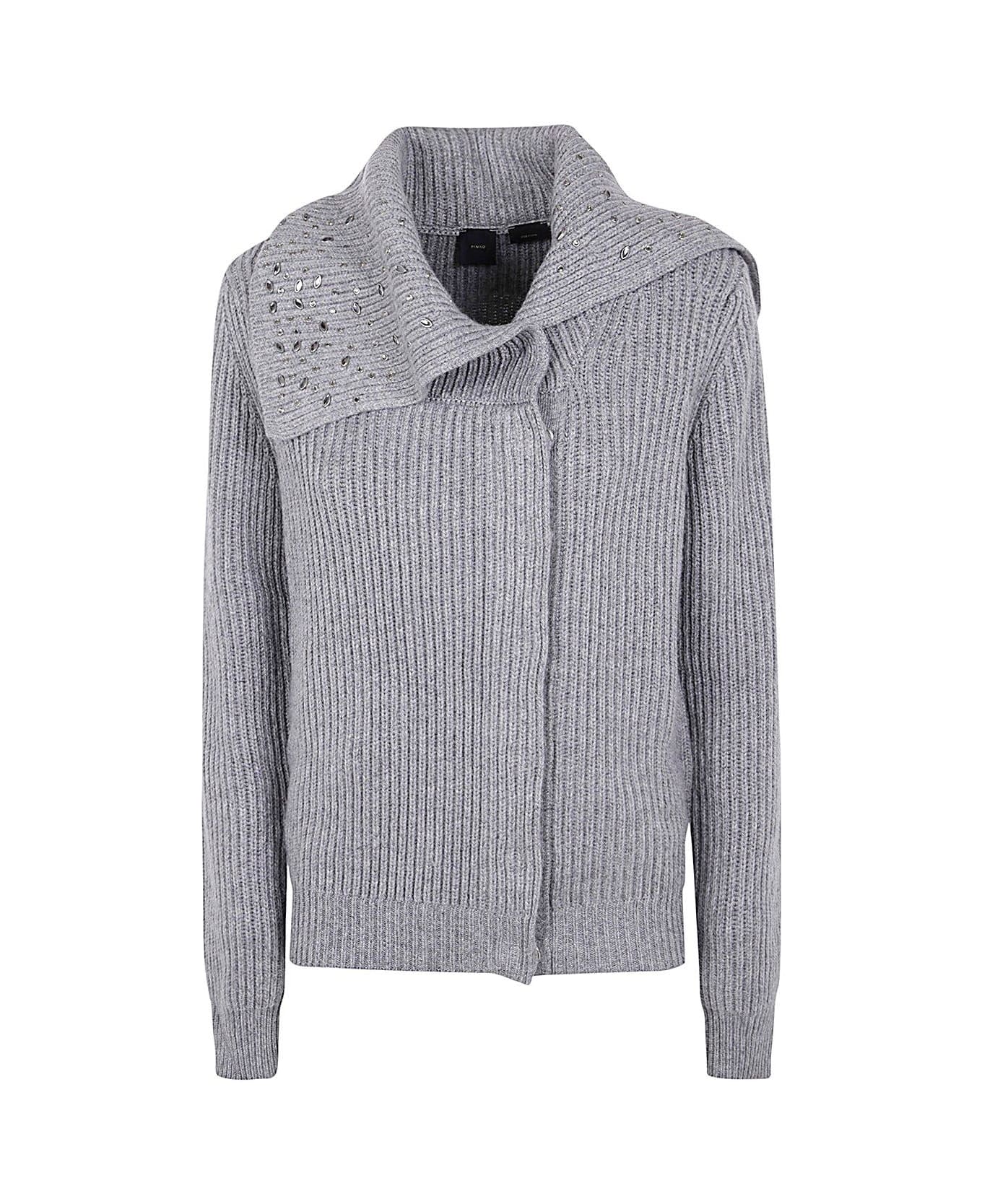 Pinko Ashera Embellished Cardigan Pinko - Silver Mix