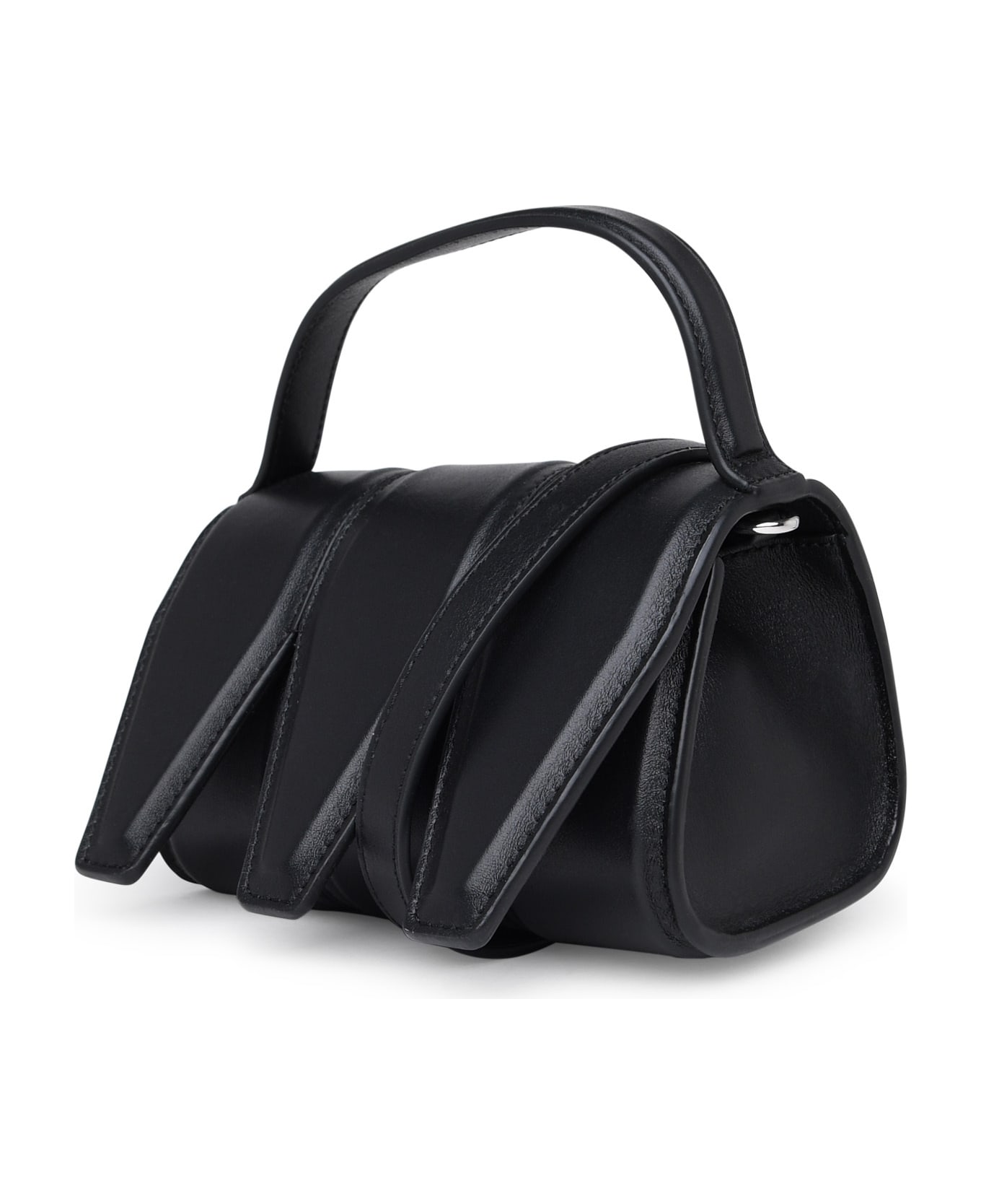YUZEFI Three Bag In Black Leather - Black トートバッグ