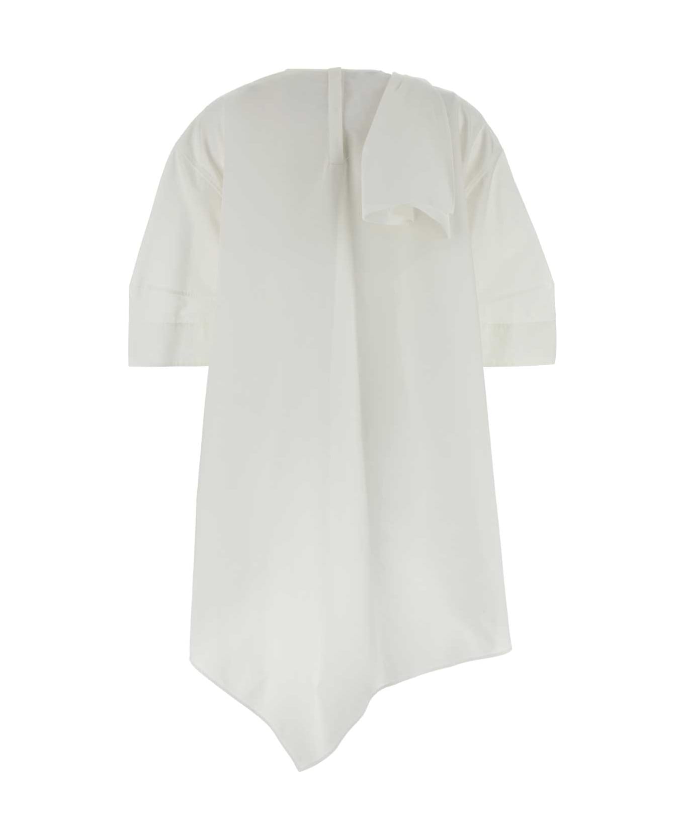Givenchy White Poplin Mini Dress - White
