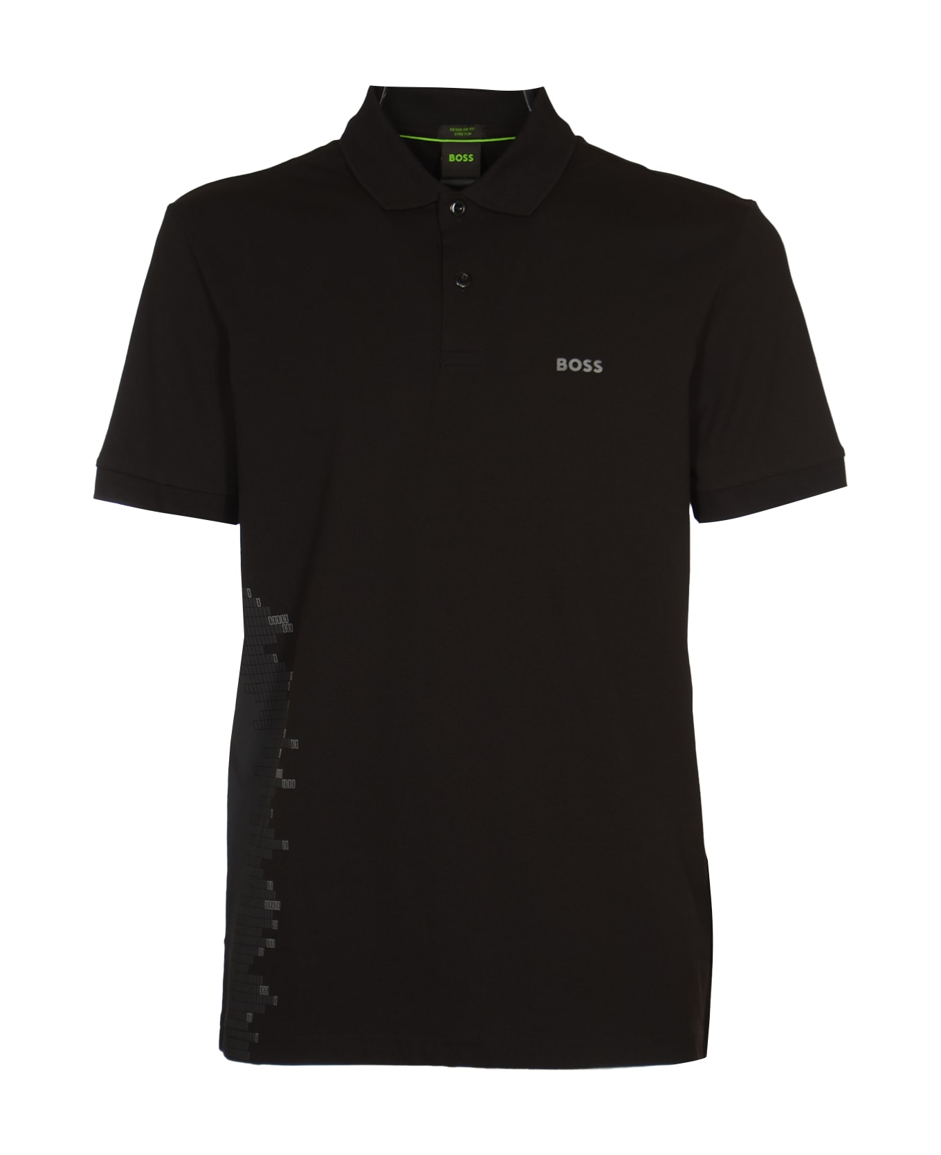 Hugo Boss Logo Polo Shirt - Black シャツ