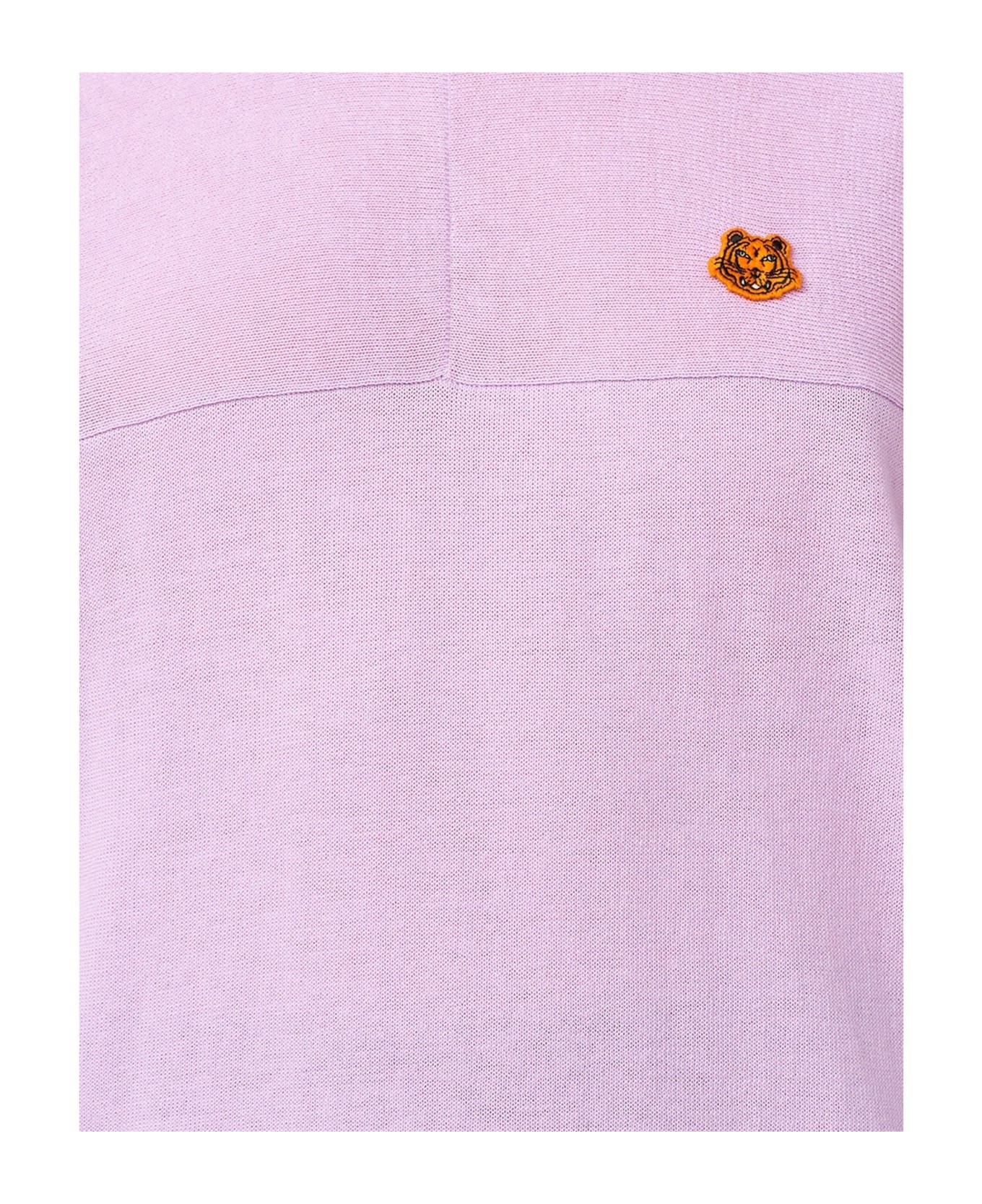 Kenzo Logo Tiger Patch Sweater - Pink