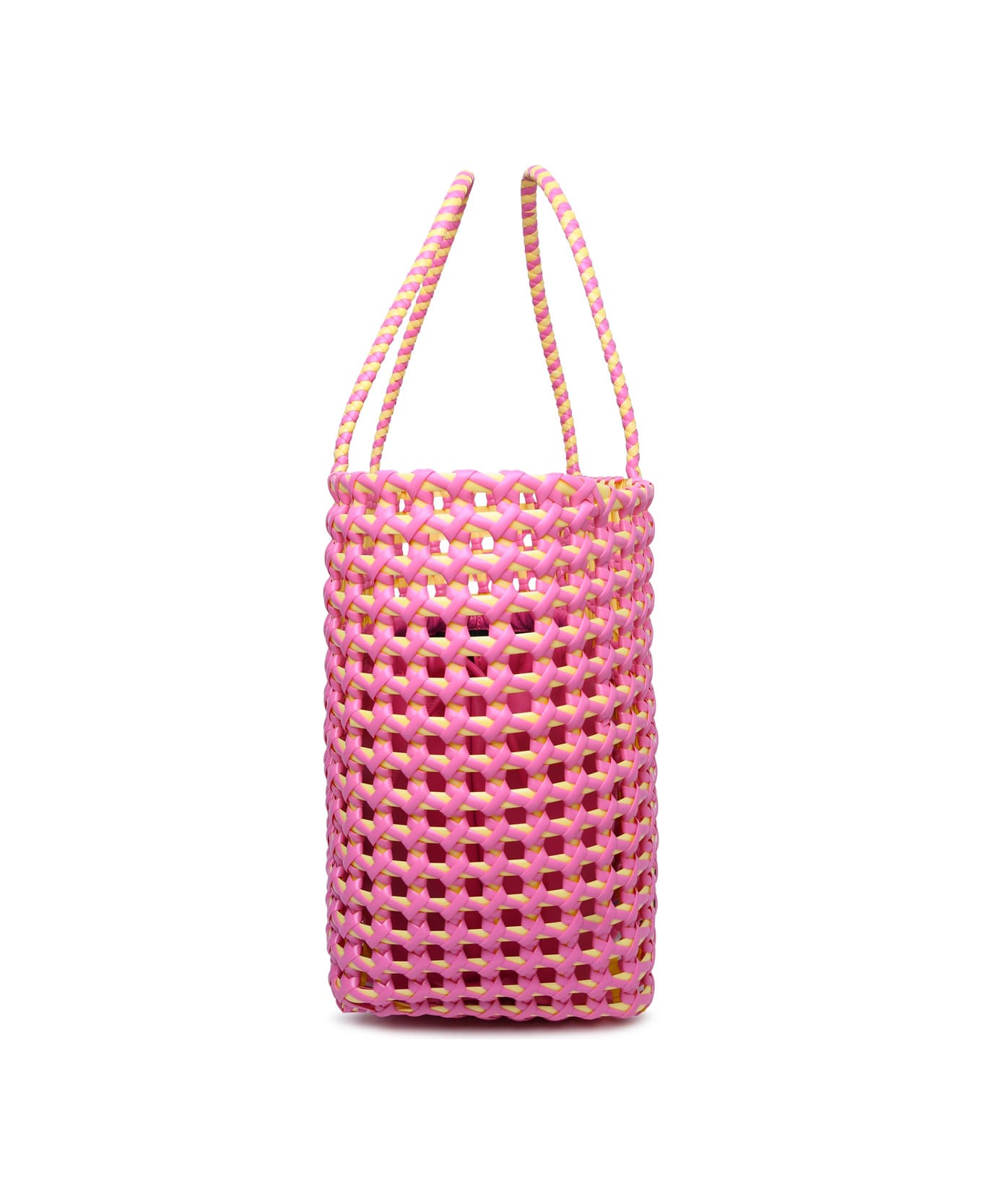 MSGM Large Bag In Two-tone Polyethylene Blend - Pink