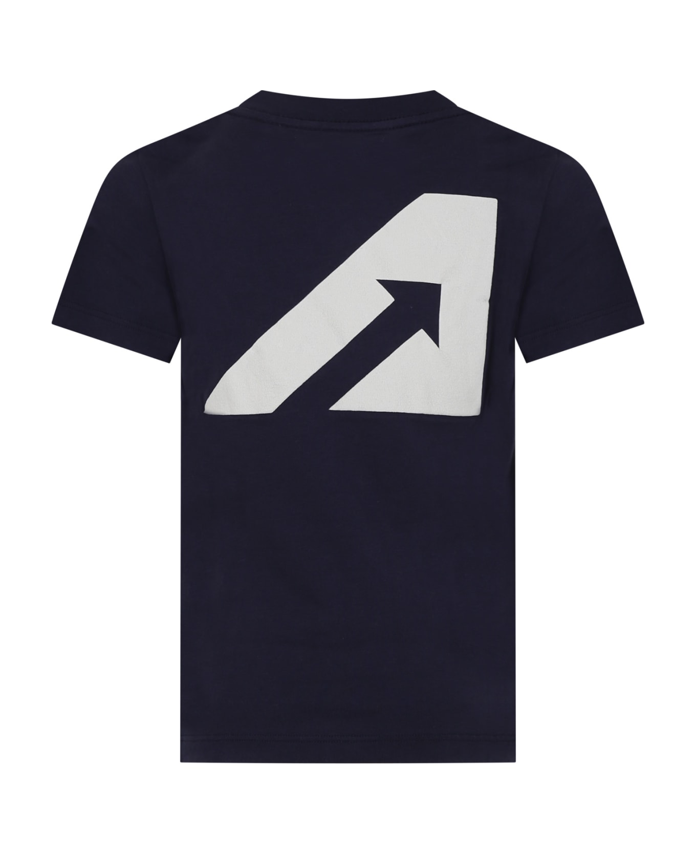 Autry Blue T-shirt For Kids With Logo - Blue