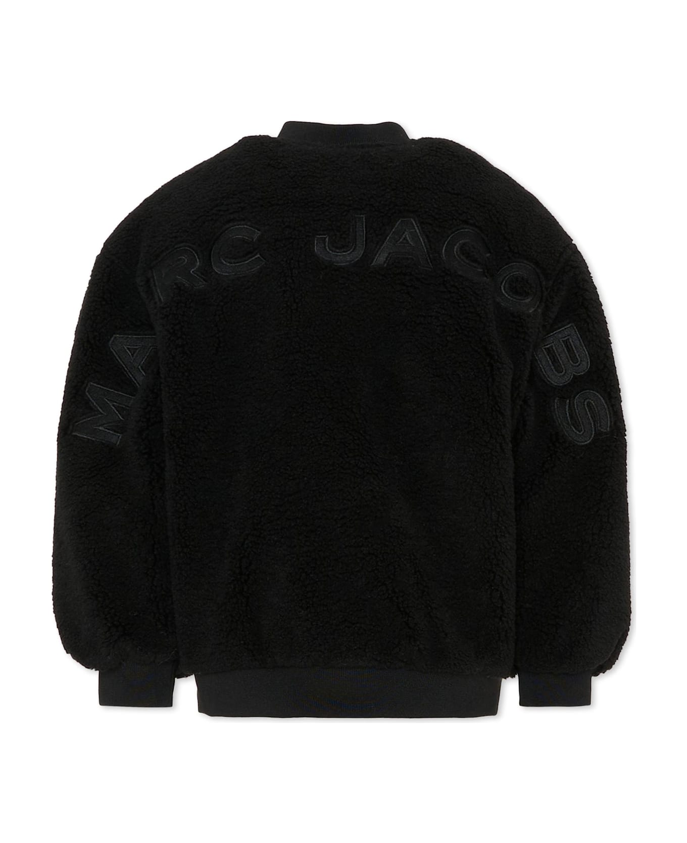 Marc Jacobs Black Bomber Jacket For Boy With Logo - Black
