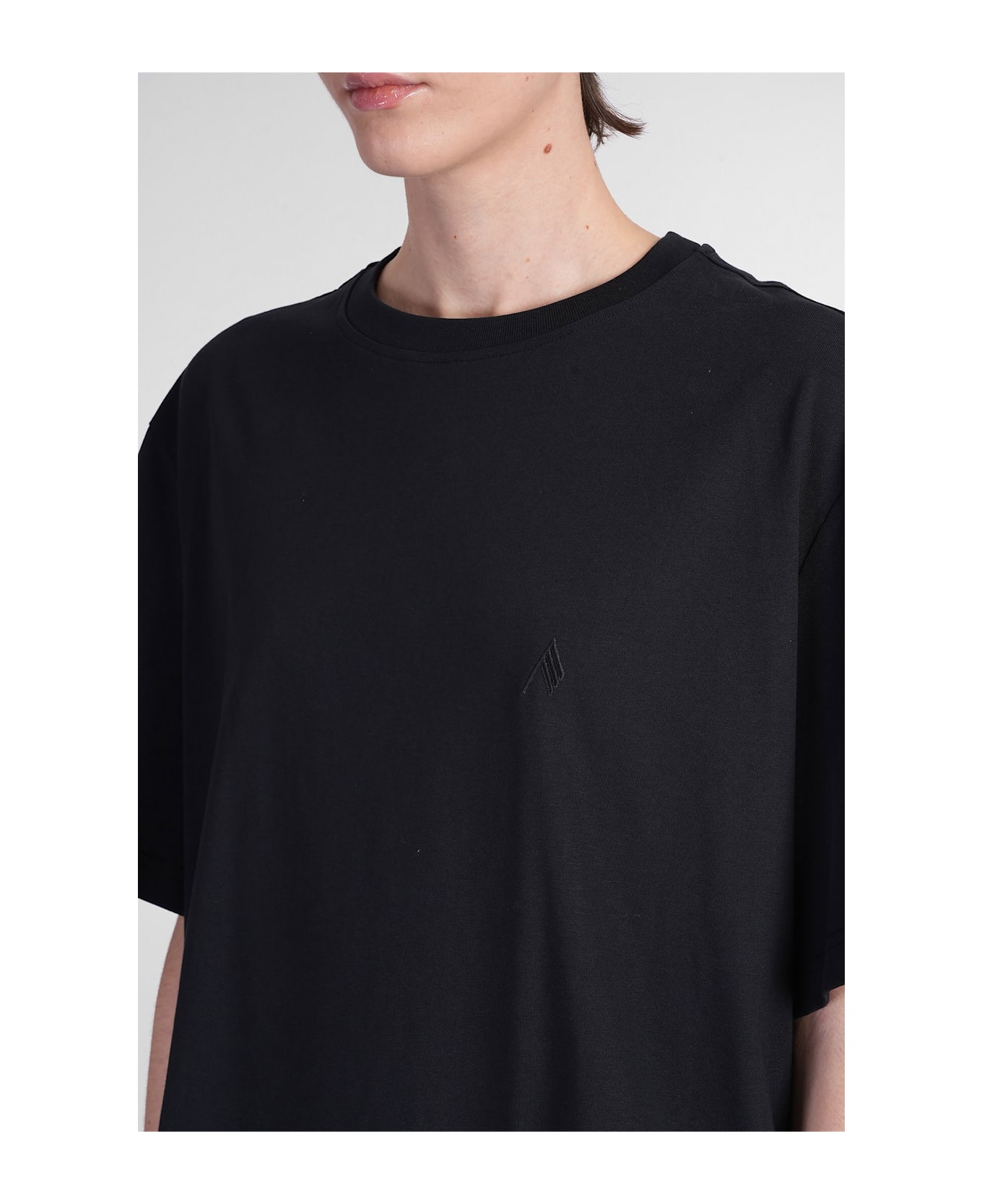 The Attico T-shirt In Black Cotton - black