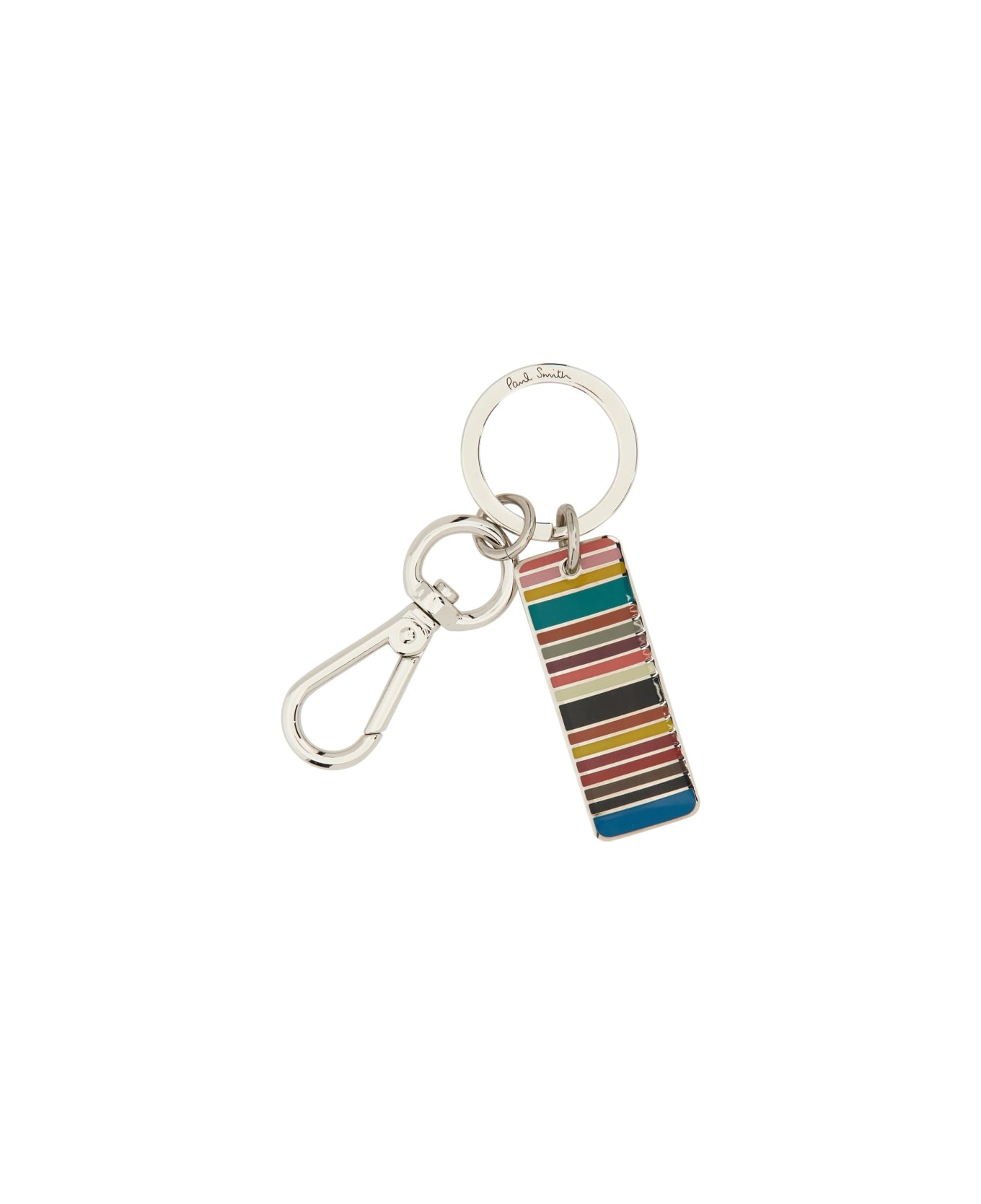 PS by Paul Smith Key Holder With Logo Keyring - MULTI COLOURED