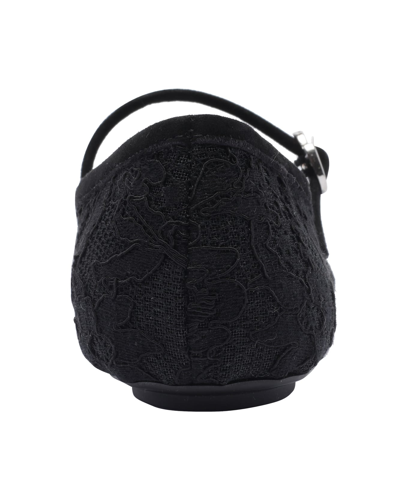 Gianvito Rossi Carla Lace Ballets - Black