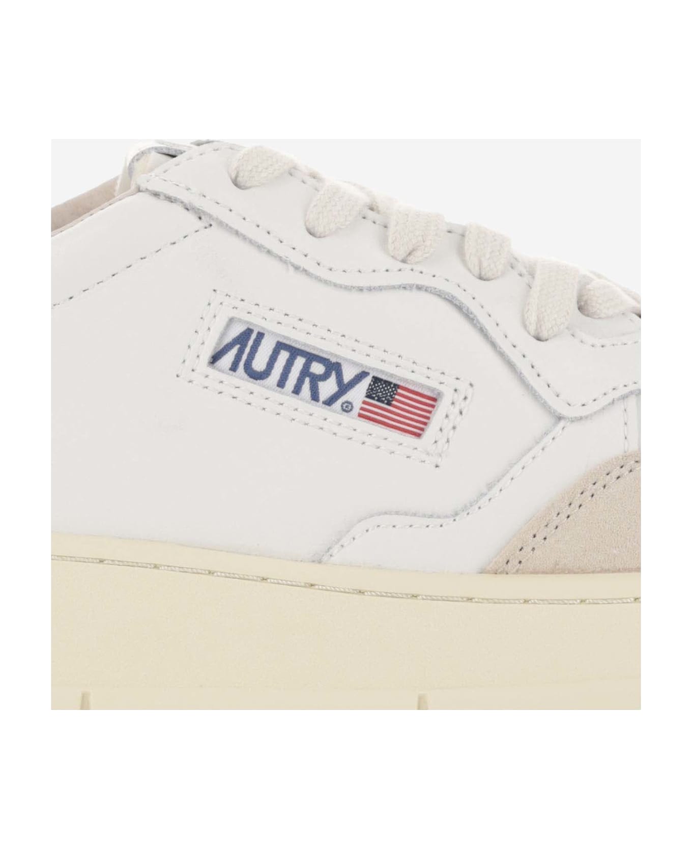 Autry Low Medalist Sneakers - Wht/lemgra