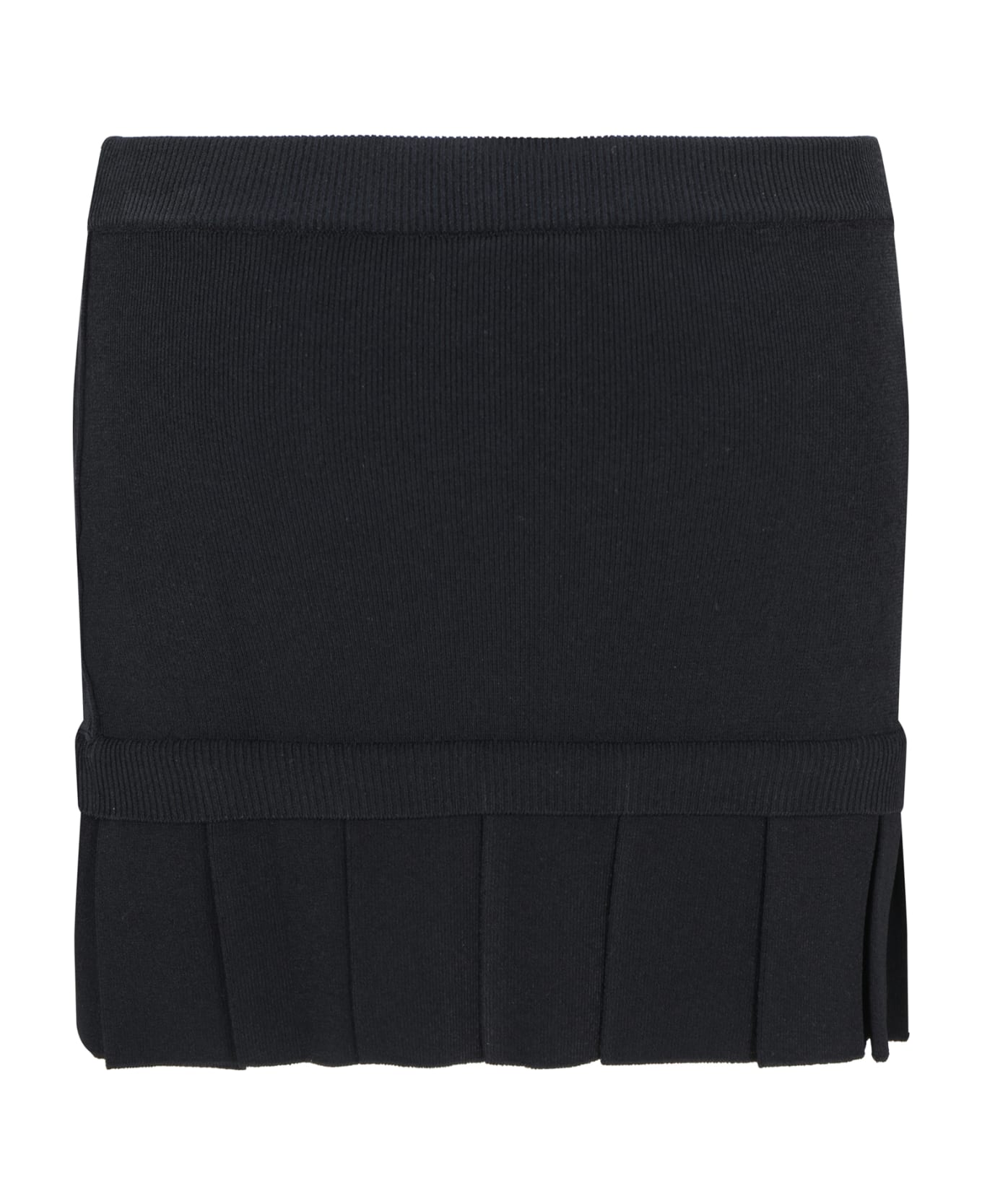 Off-White Logo Band Mini Skirt - Black Blac