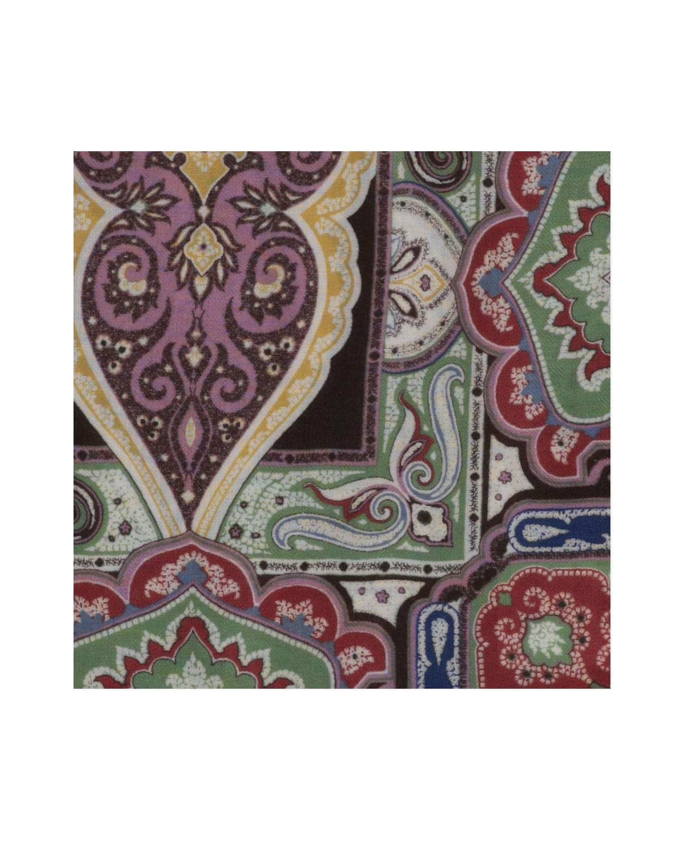 Etro Cashmere And Silk Paisley Shawl - Red
