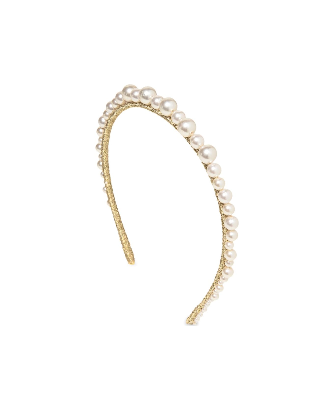Jennifer Behr Hair Accessory - GOLD/WHITE