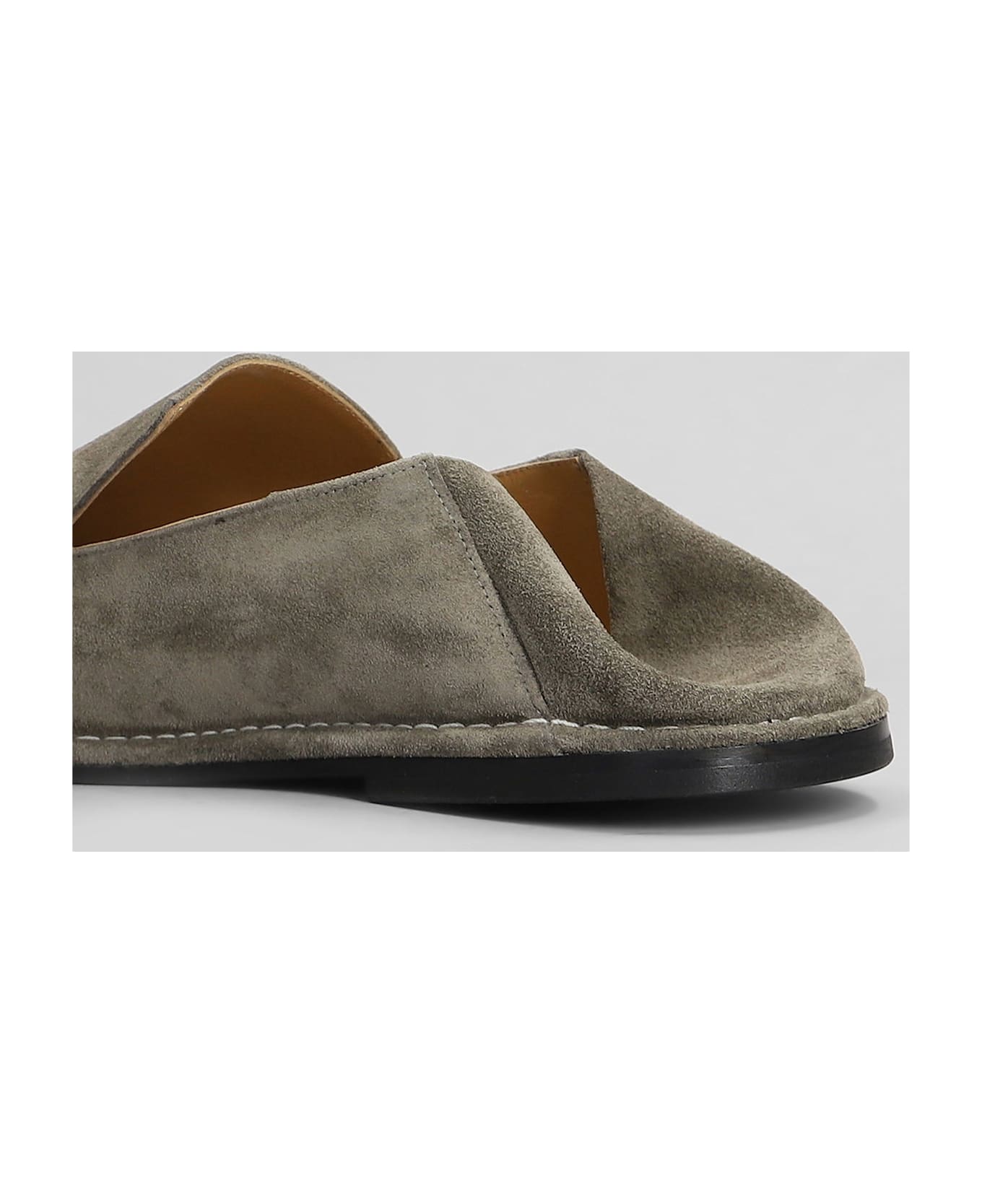 Ami Alexandre Mattiussi Slipper-mule In Grey Suede - grey