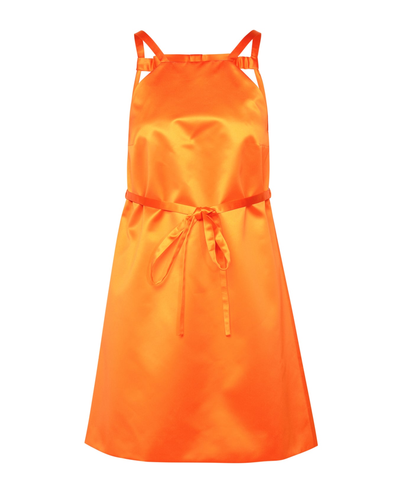 Patou Orange Polyester Dress - Orange