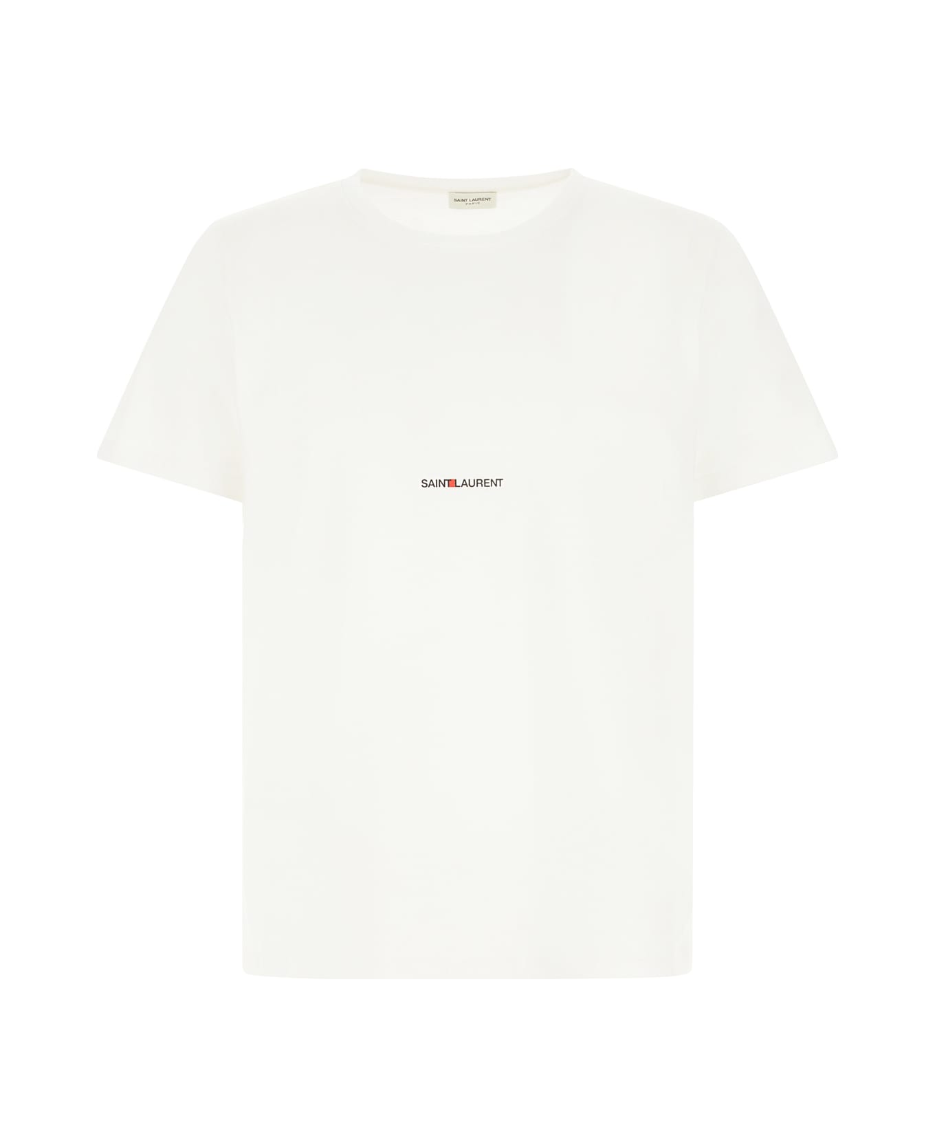 Saint Laurent White Cotton T-shirt - Bianco