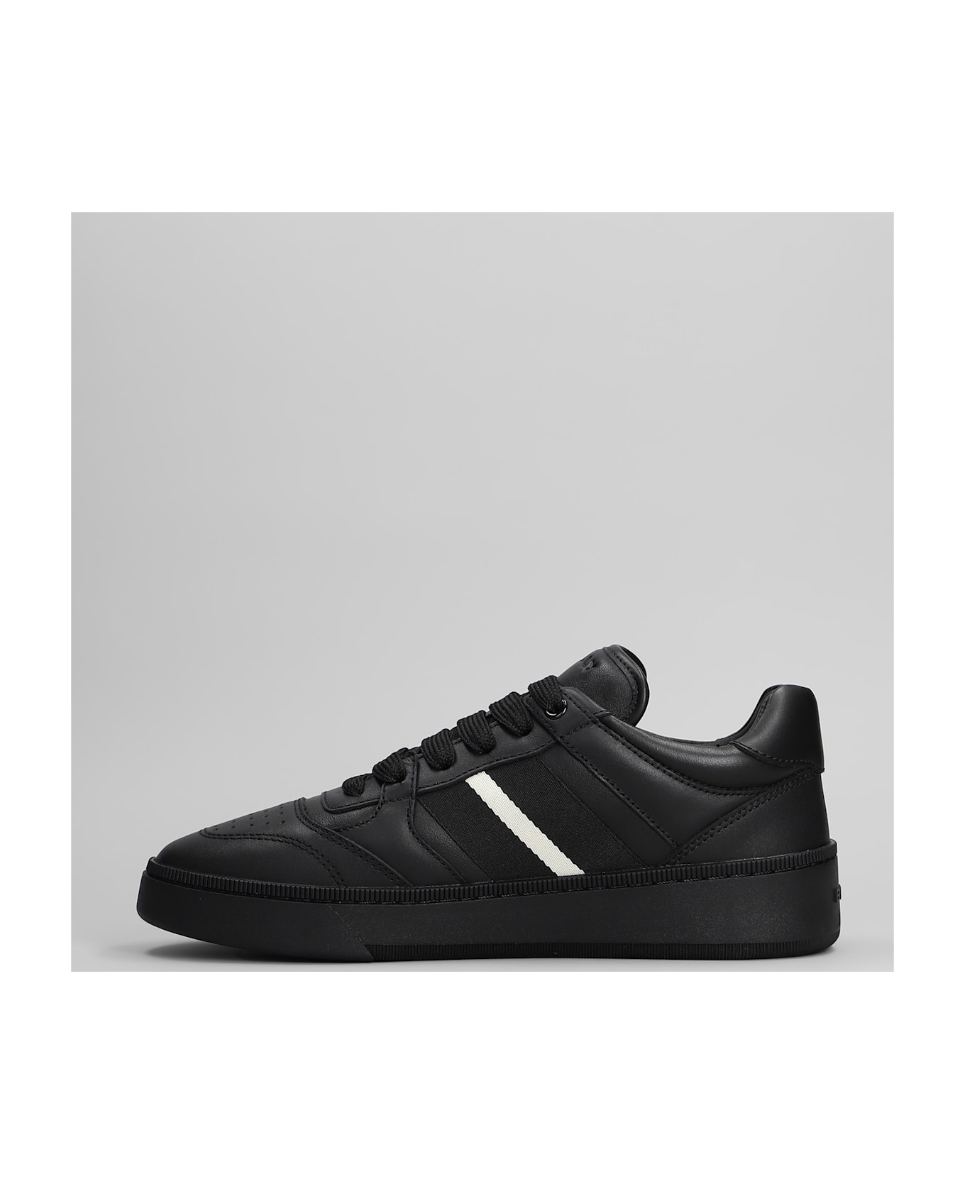 Bally Rebby Sneakers In Black Leather - black