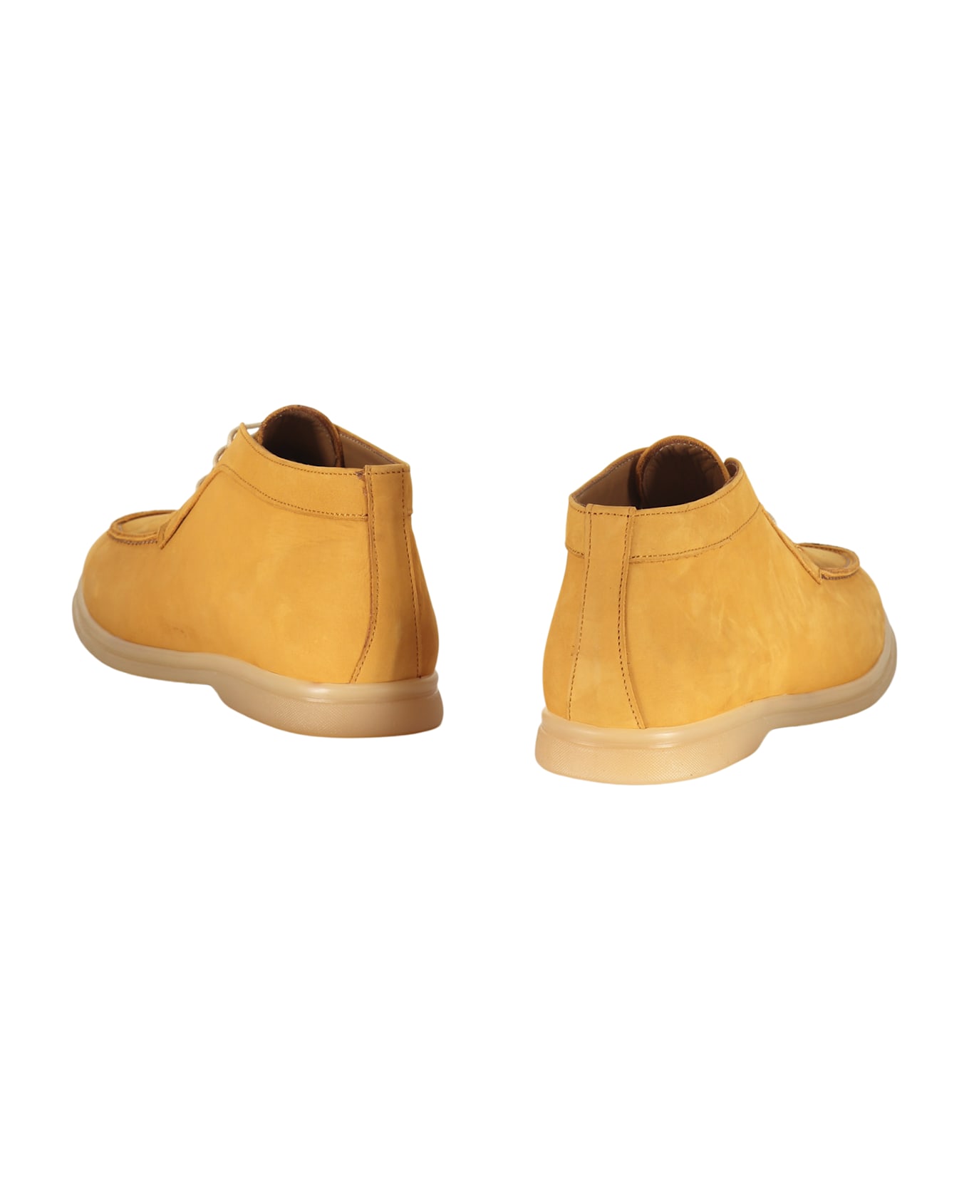 Bruno Magli Leather Lace-up Shoes - Orange